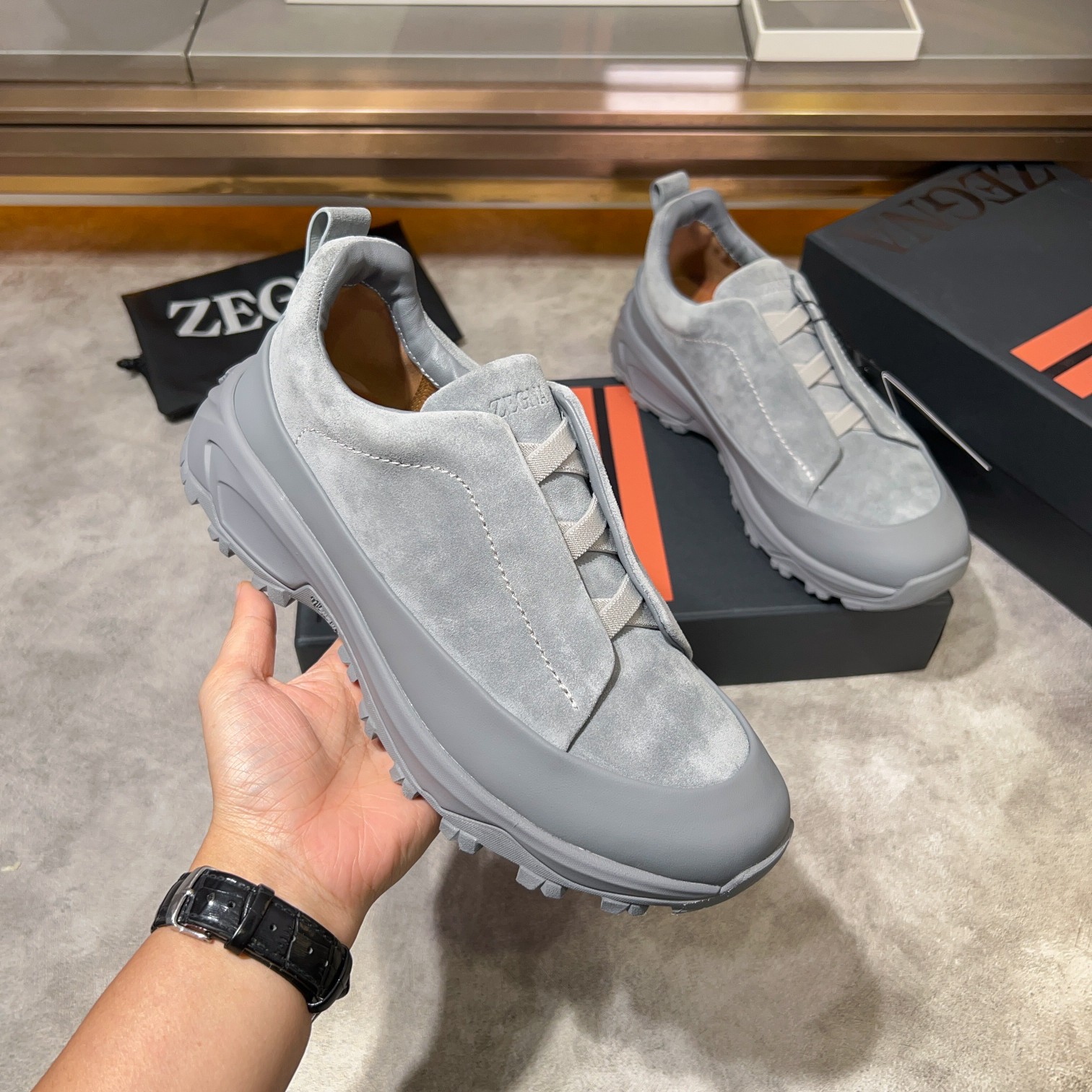 Zegna Triple Stitch™Monte Luxury Sneaker Loafer