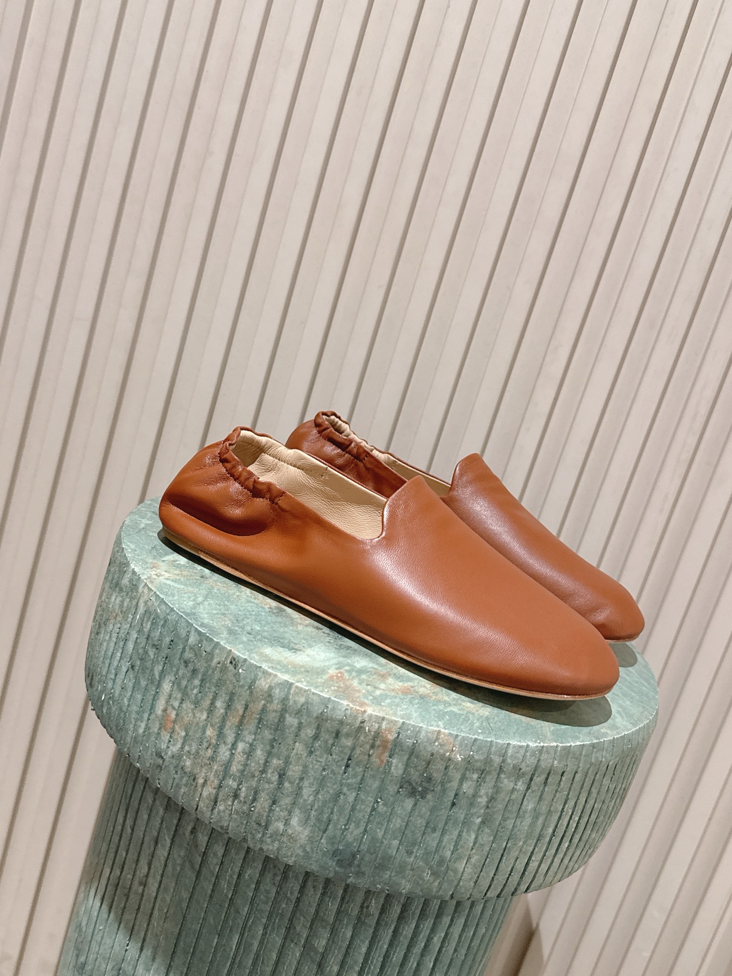 The Row Casa Slip-on Lambskin Ballet Flat