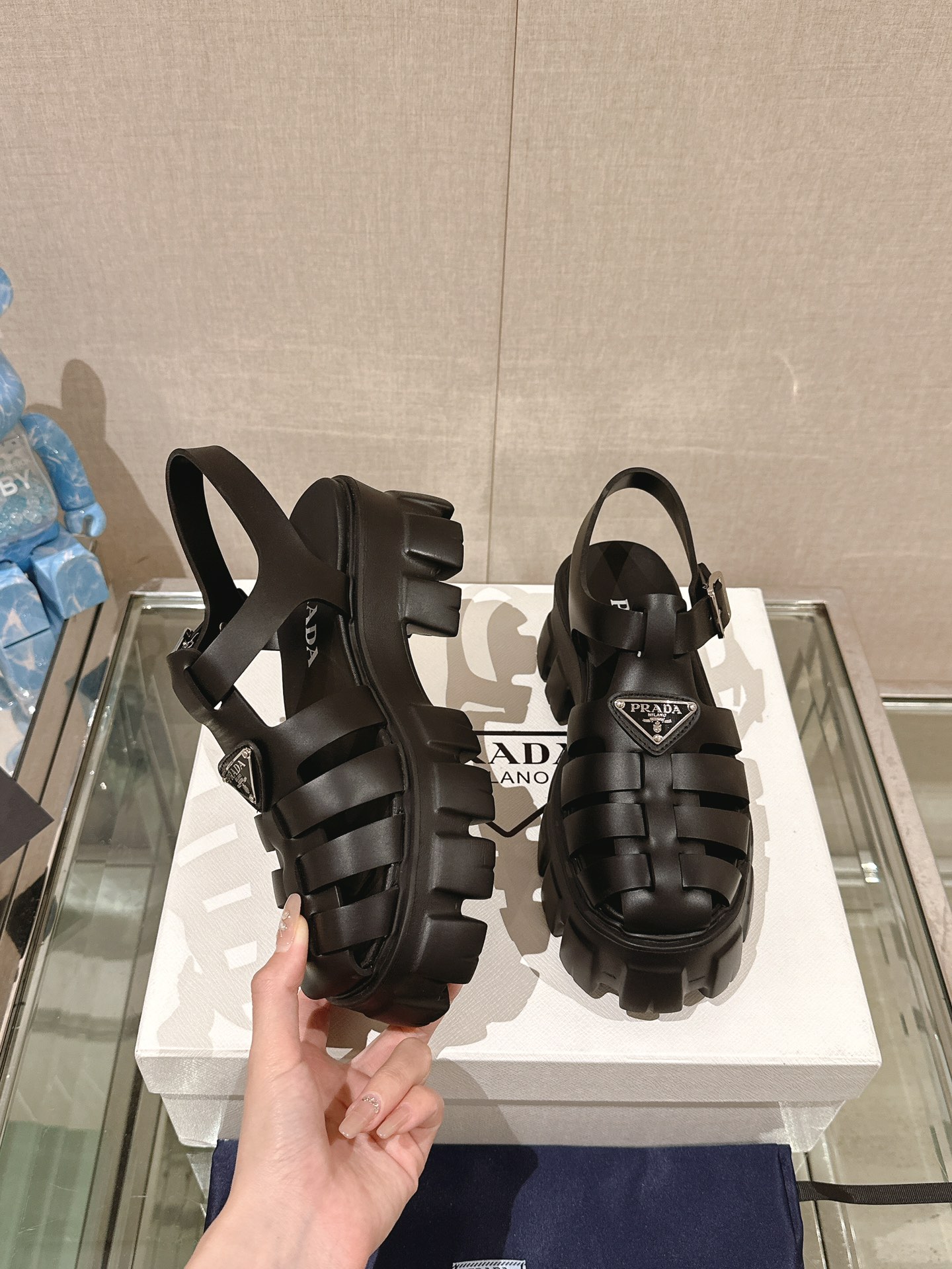 Prada Women's Monolith Rubber Sandal