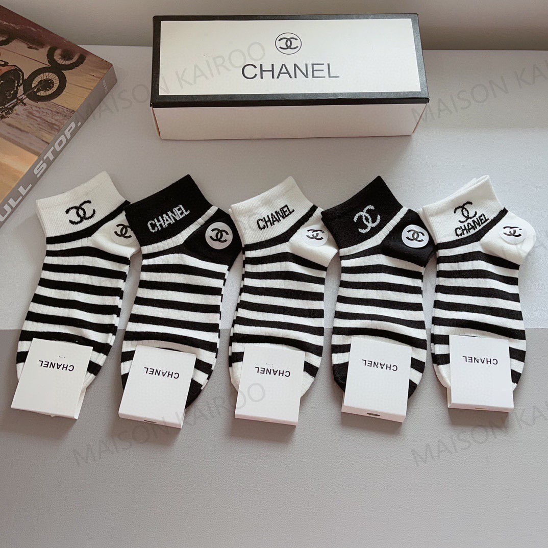 Chanel Socks 5-Pack - KAIROO