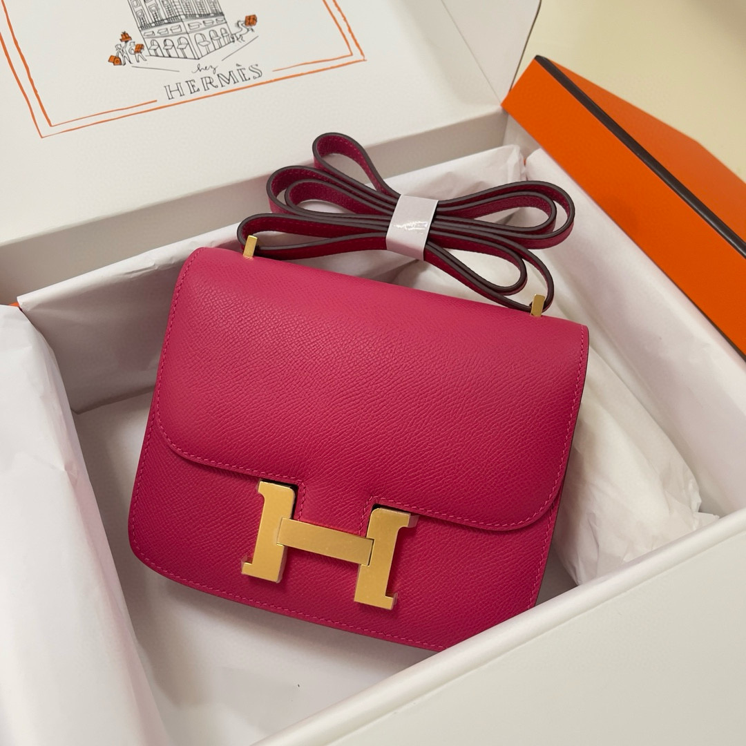 Hermes Rose Extreme Epsom Constance 18