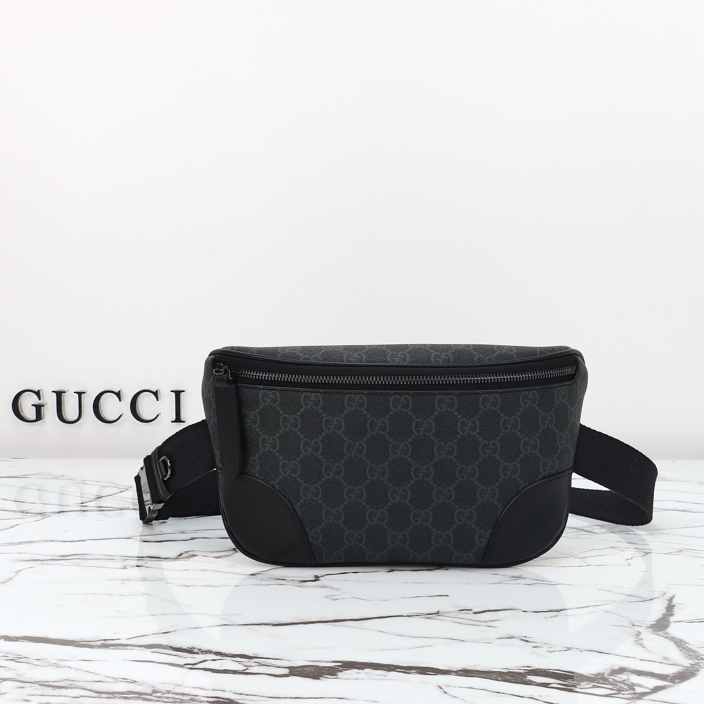 GUCCI Emblem GG medium belt bag