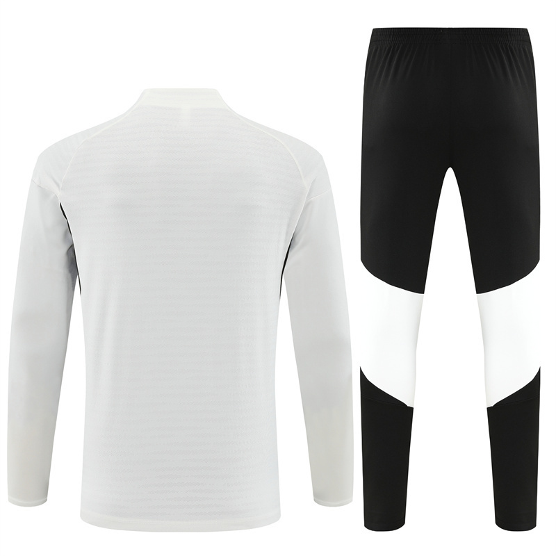 Adult / Kids 2526 LVP Half Zipper Training Suit Cream