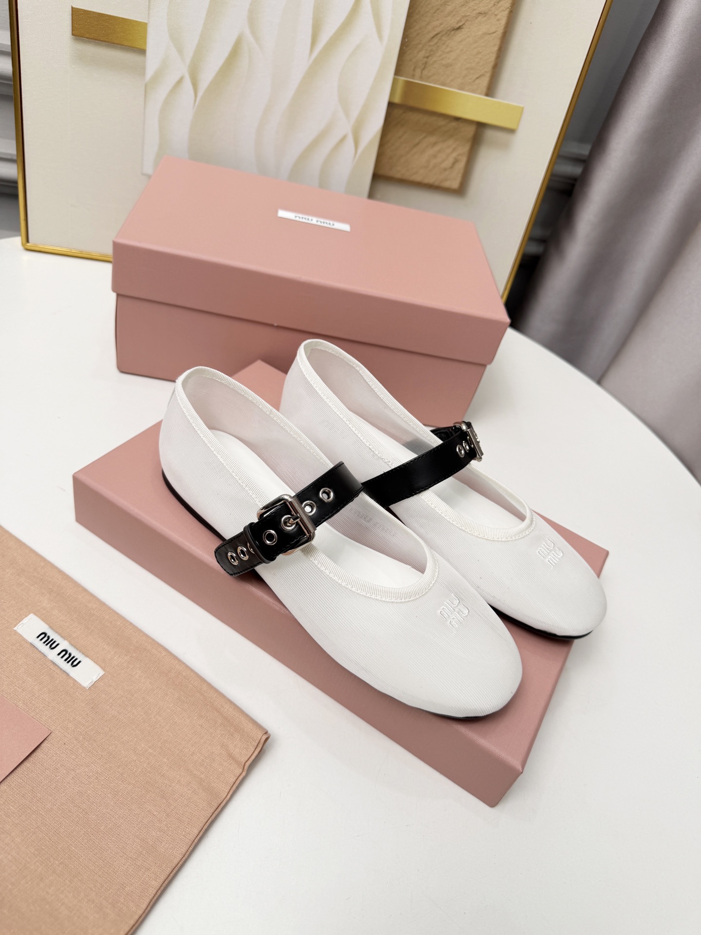 Miu Miu Mesh Ballet Flat
