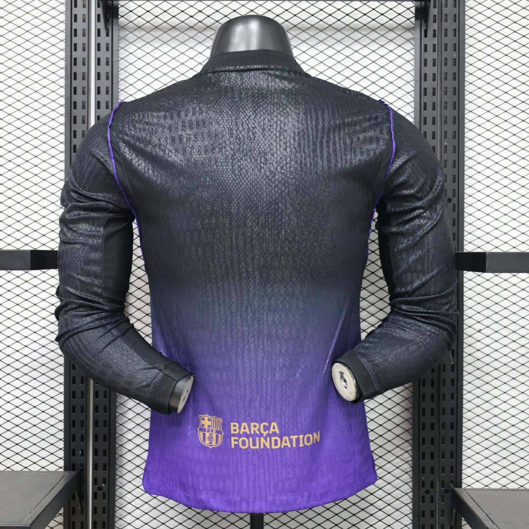 Barcelona Away Long Sleeves Jersey Player Version 26/27