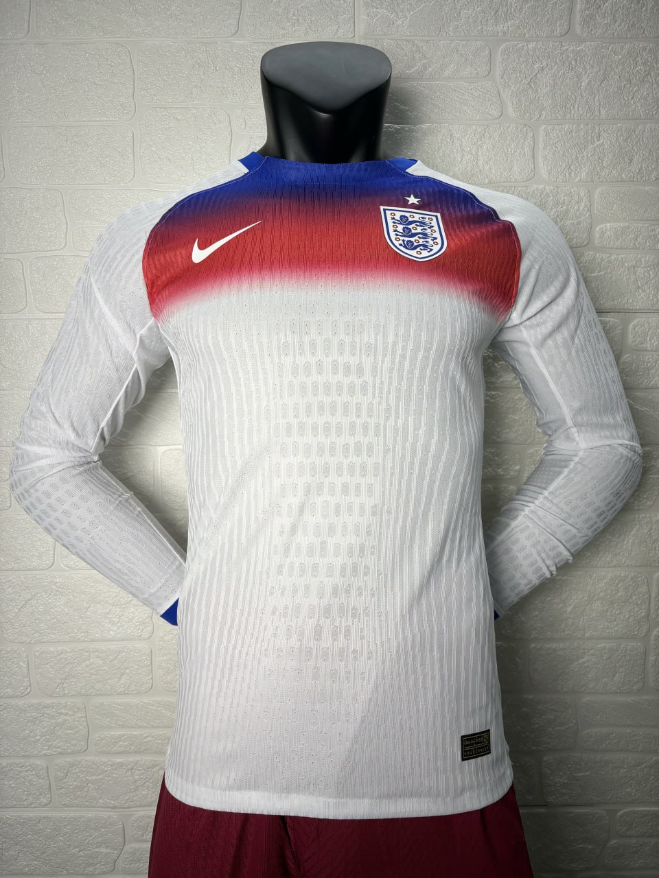 England Women's Team Euro 2025 Home Long Sleeve Player Version Man Jersey