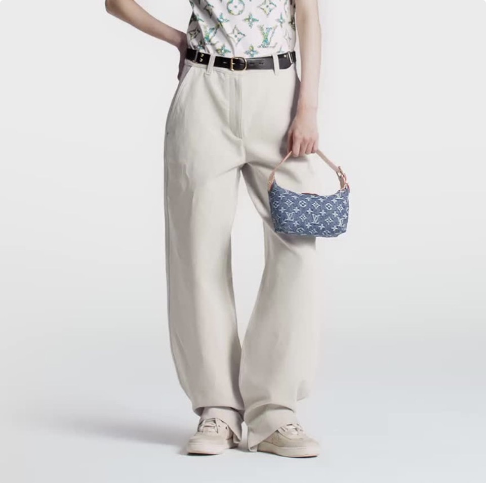 Louis Vuitton LV HILLS POCHETTE Denim Handbag