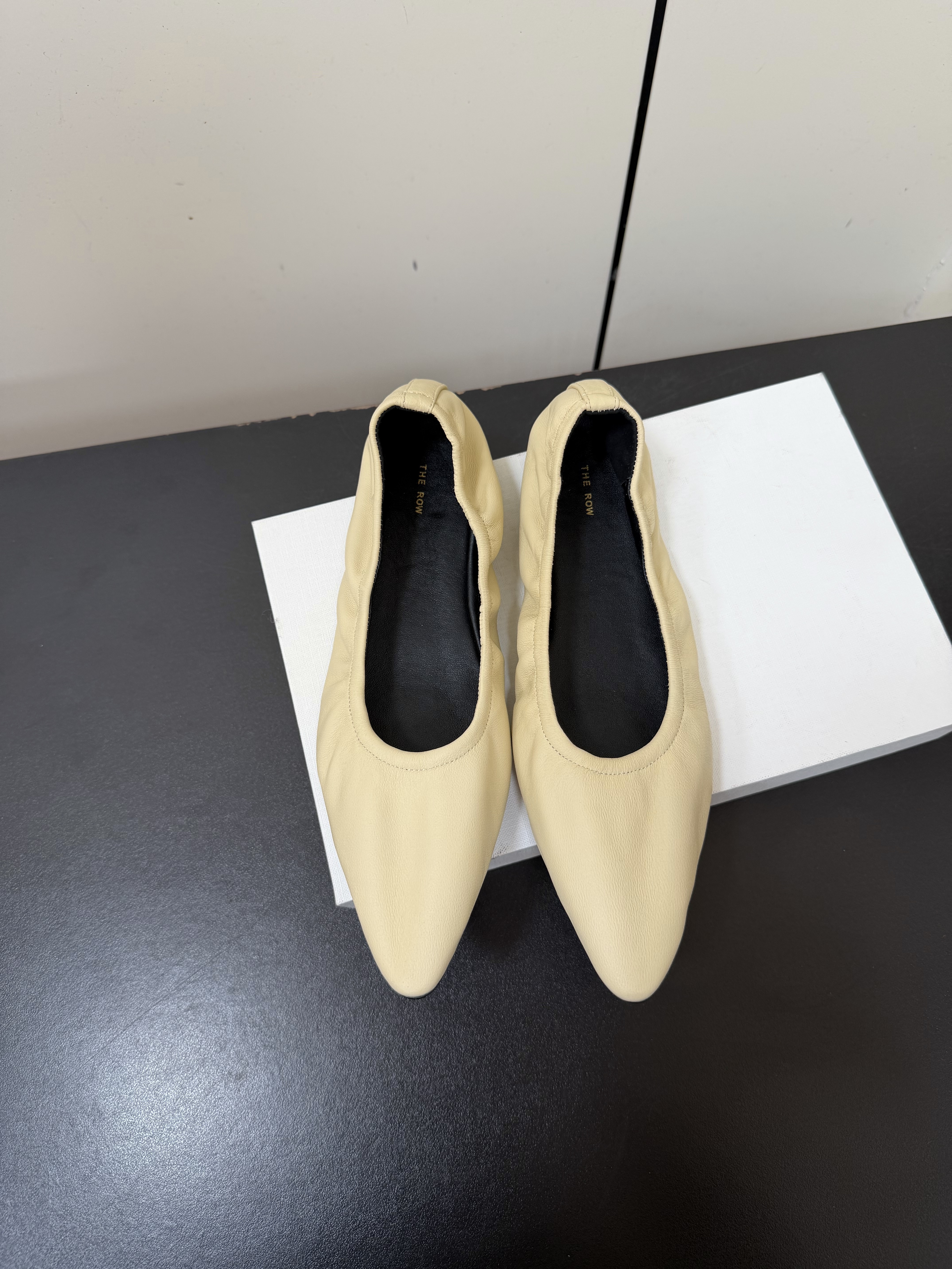The Row Soft Lambskin Ballet Flats
