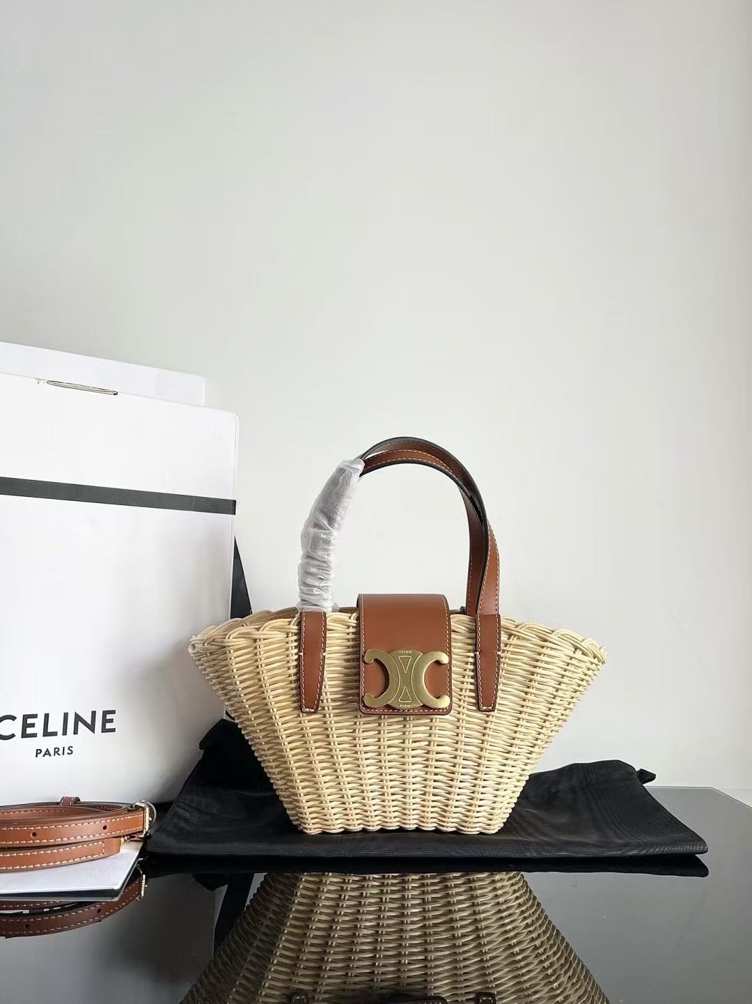 Celine woven handbag crossbody