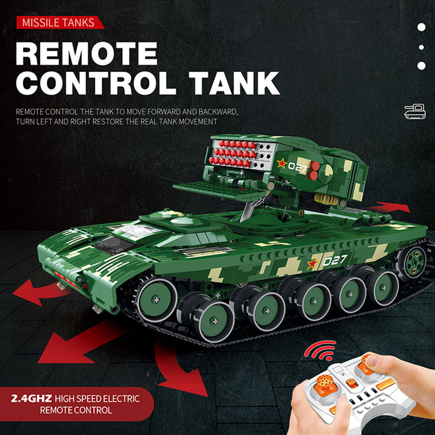 Reobrix 55027 - Missile Tanks(Remote Control Version)