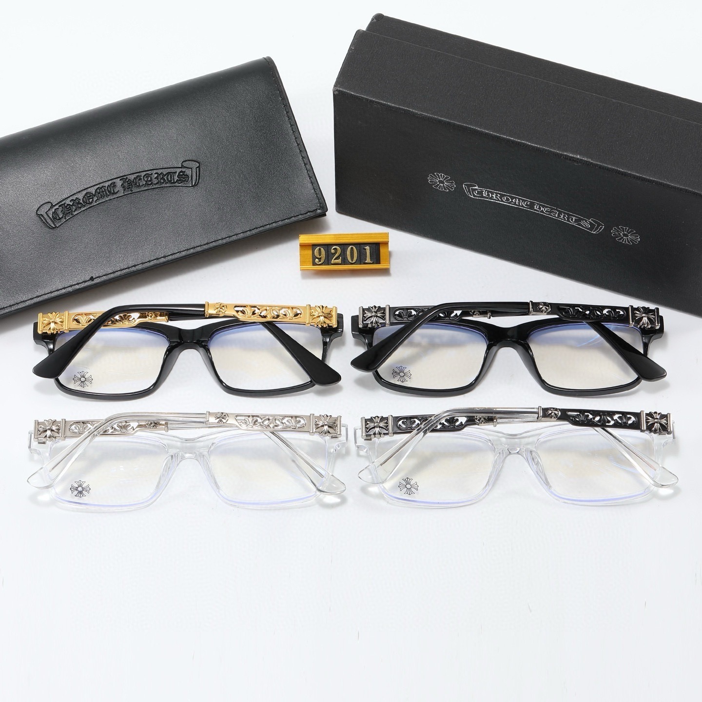 Chrome Hearts Classic Filigree Metal-Cutout Optical Glasses - KAIROO