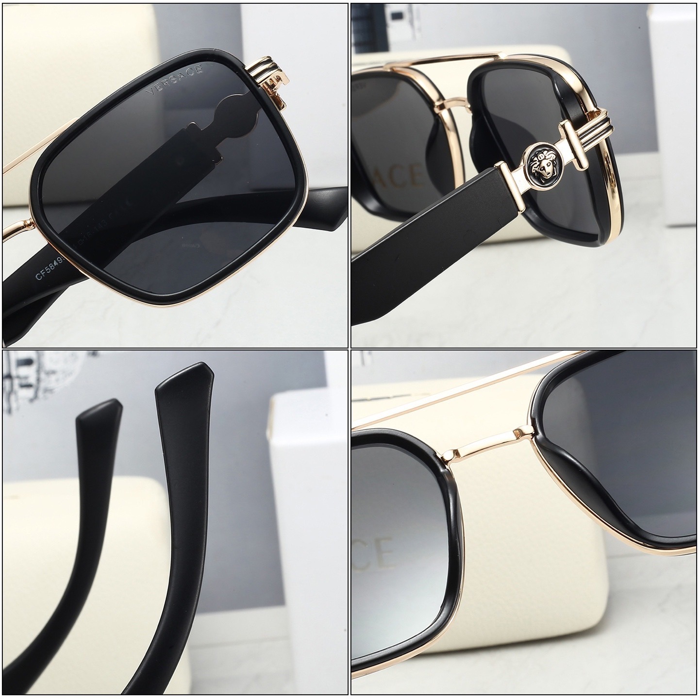 Versace Medusa Icon Oversized Shield Sunglasses Top quality - KAIROO