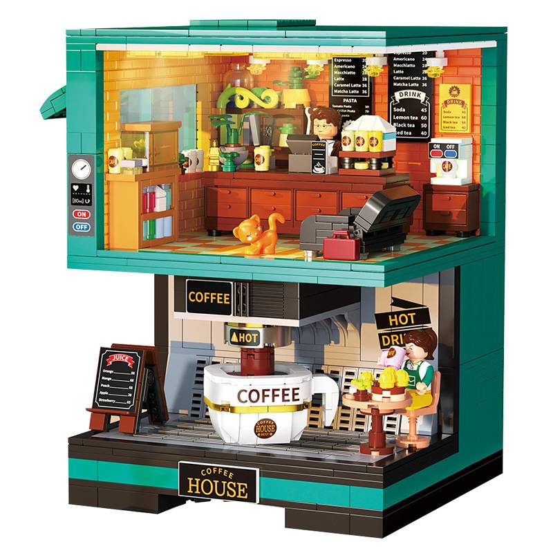 QunLong DZ6135 - Coffee Creative Park(Mini Block)