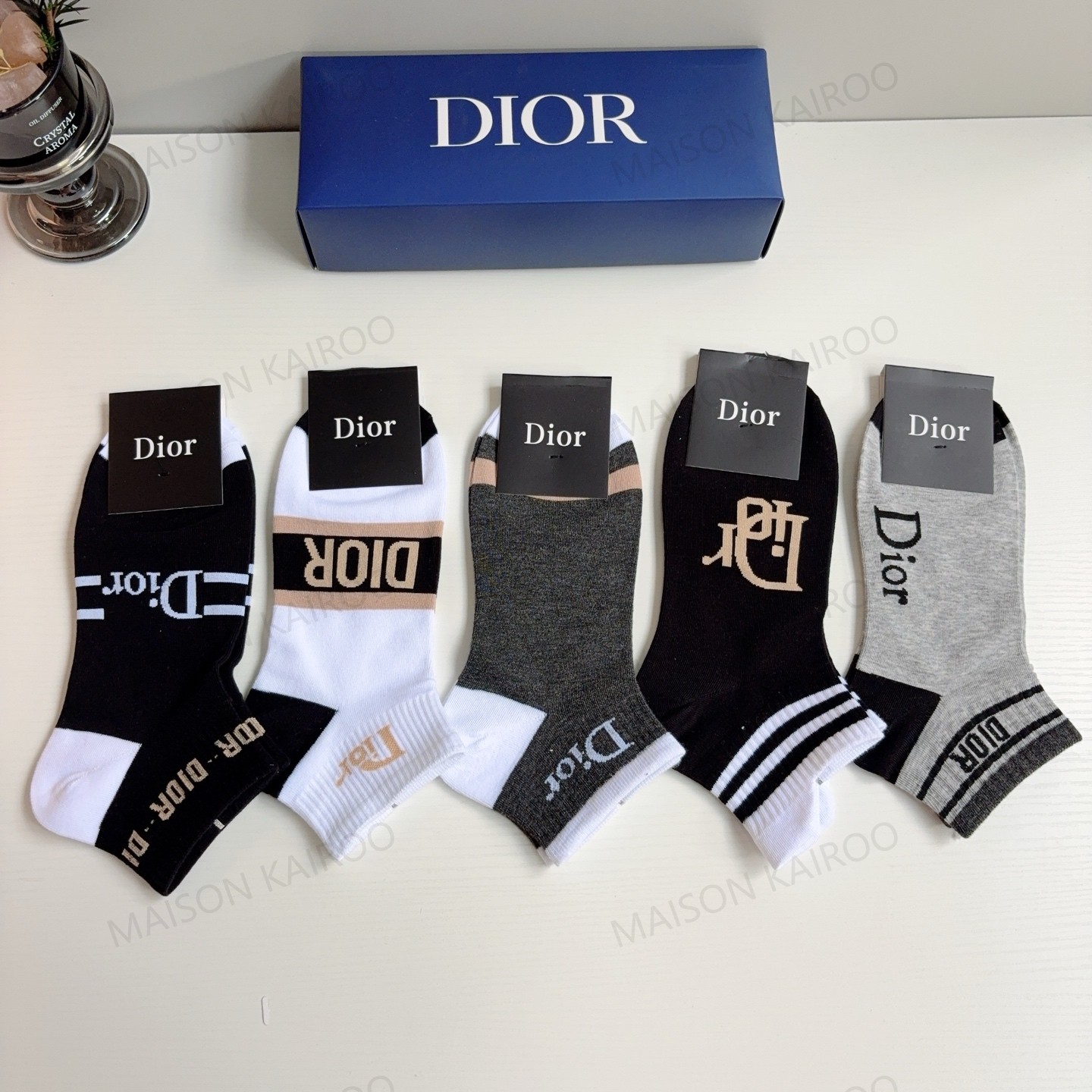 Dior Socks 5-Pack - KAIROO