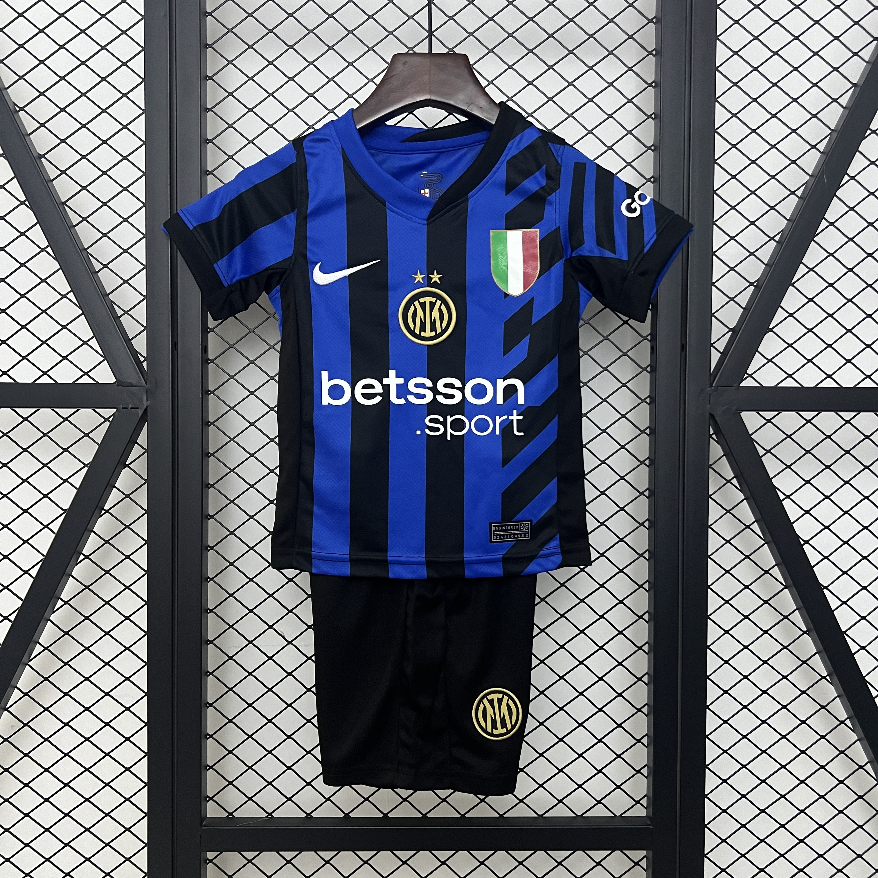 Inter Milan 24/25 home kit With  Scudetto and chest/back ads
