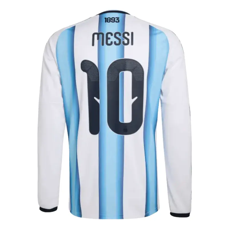 Lionel Messi 2026 Argentina Long Sleeve Home Jersey