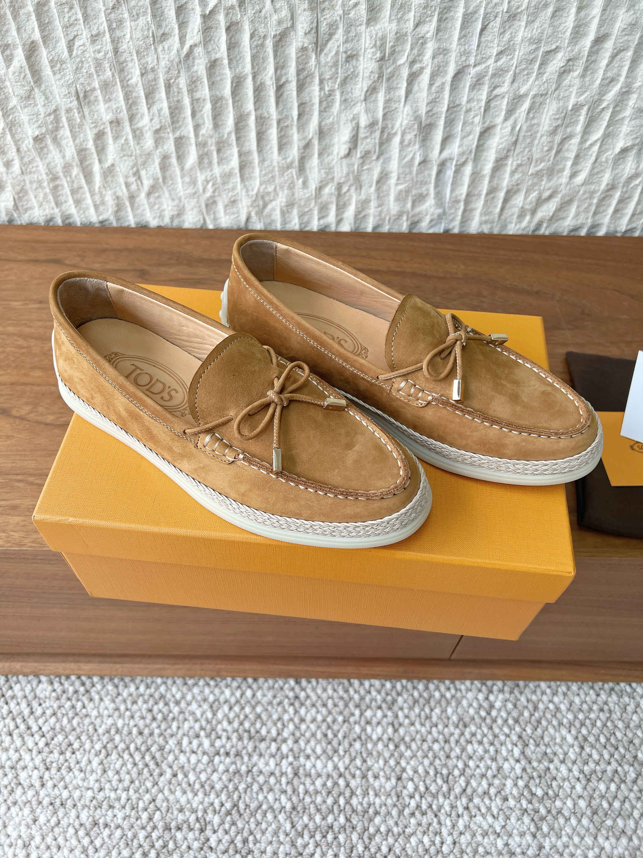 Tods Women's Suede loafers.