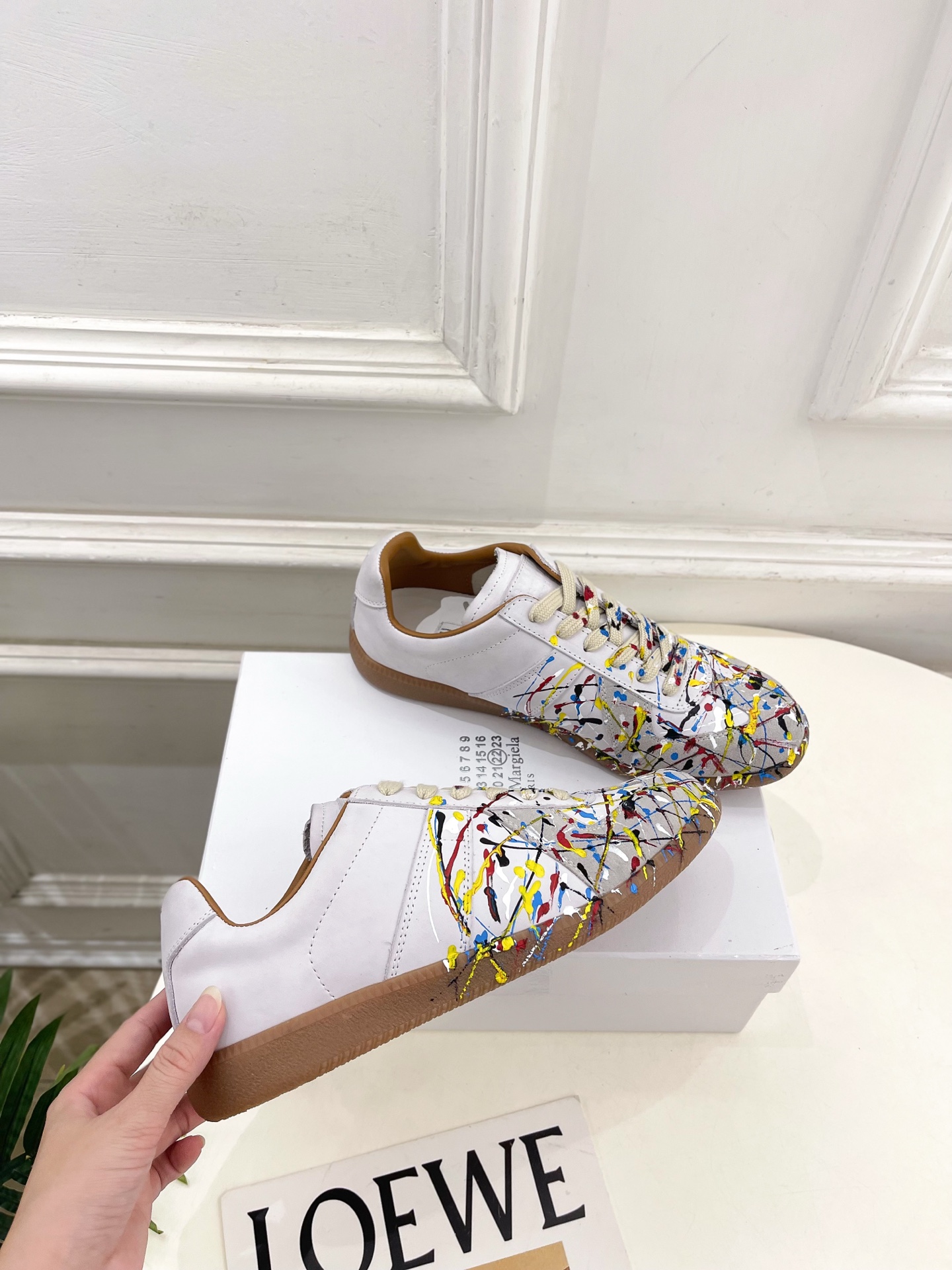 Maison Margiela Unisex Paint Sneaker