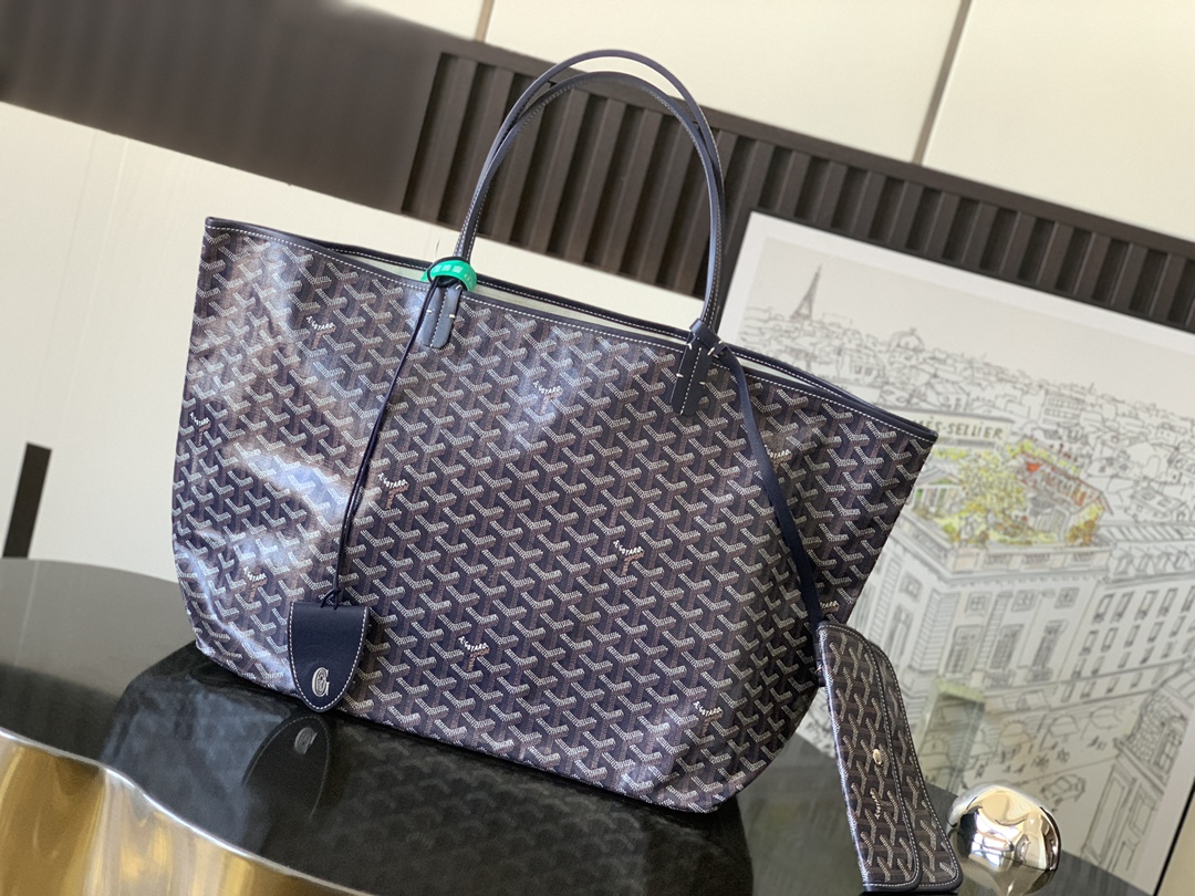 Goyard Saint Louis GM Tote in Dark blue