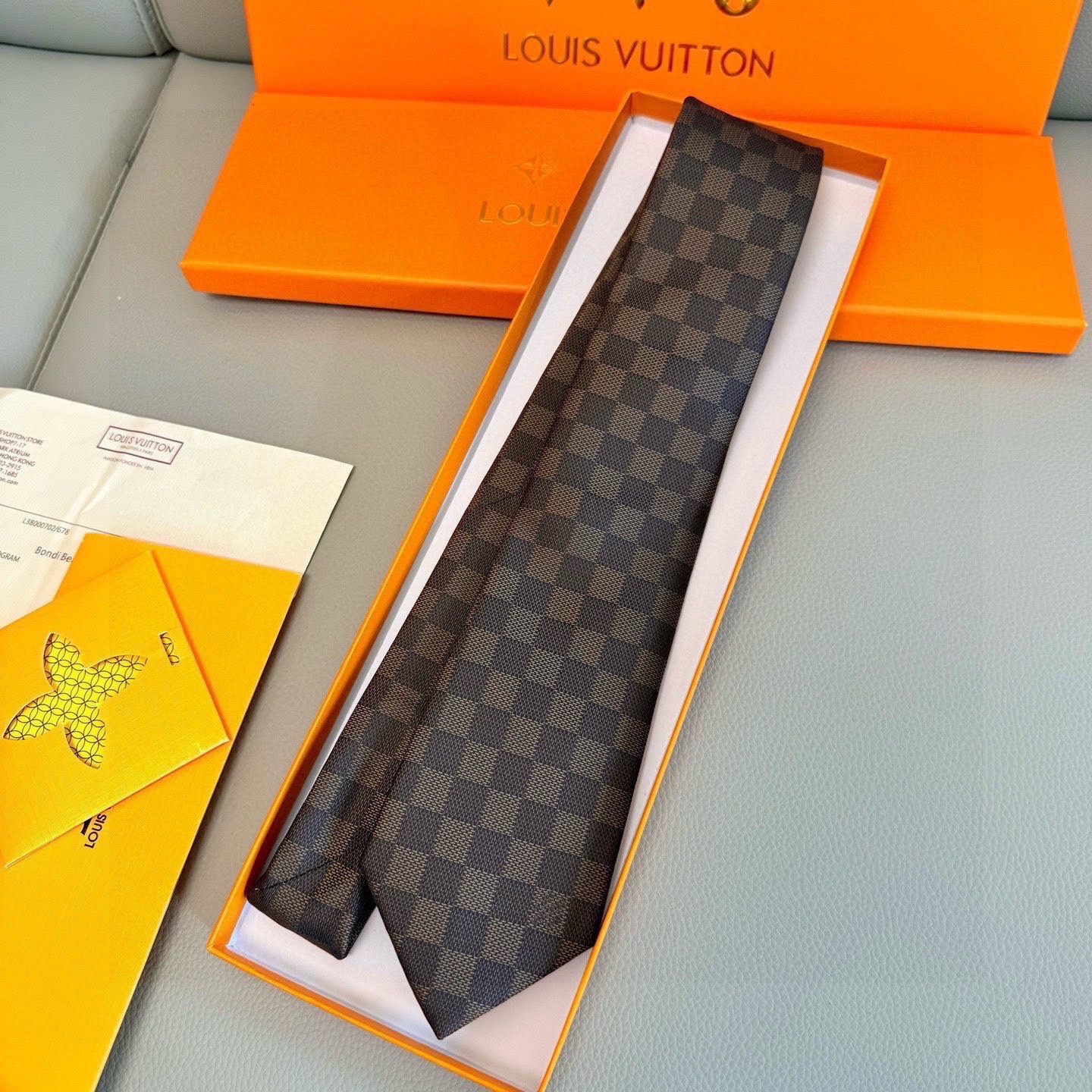 Men's LV Damier Tie