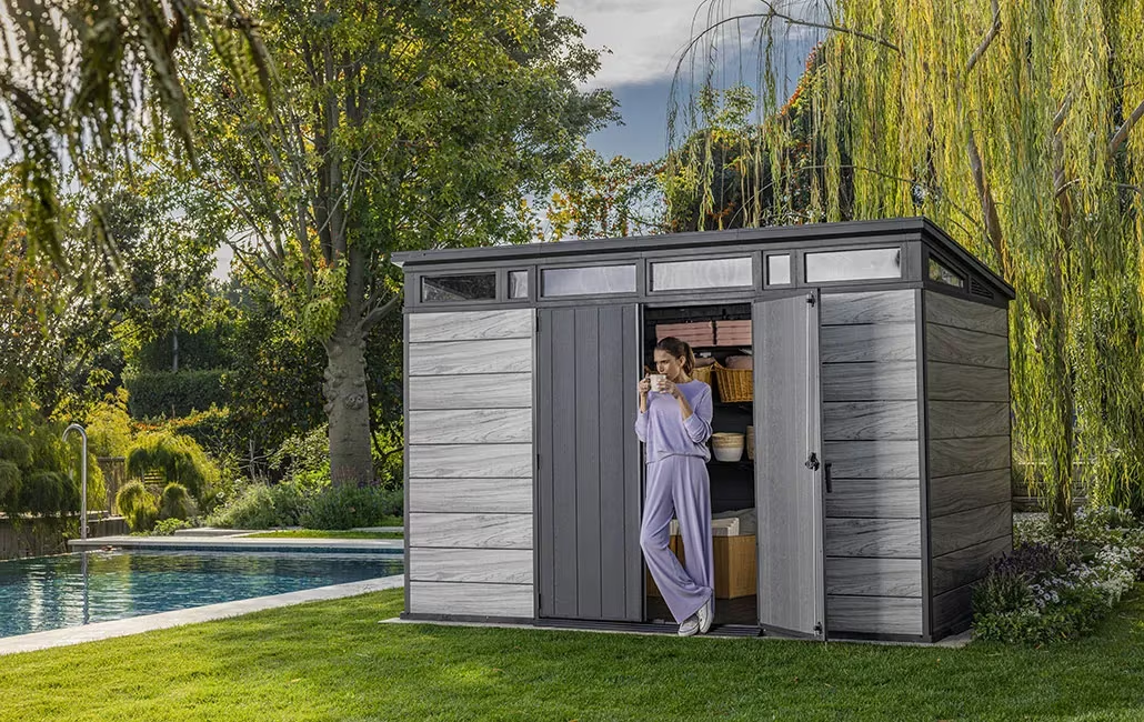 Signature 11x7 Storage Shed - Storm Grey