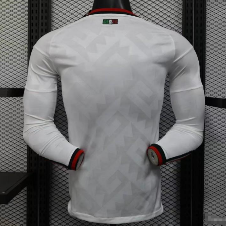 Player Version 2026 Mexico Away White Long Sleeve Jersey S-2XL