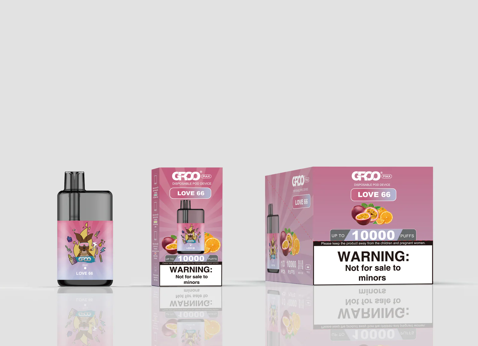 GROO MAX 10K Rechargeable Disposable Vape – Love 66 - Vaba Vape-Shop