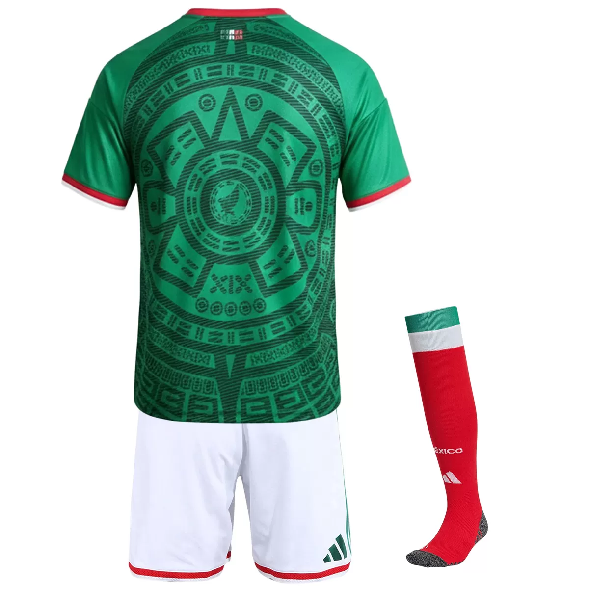 Kids Mexico Home Jersey Suit & Socks World Cup 2026
