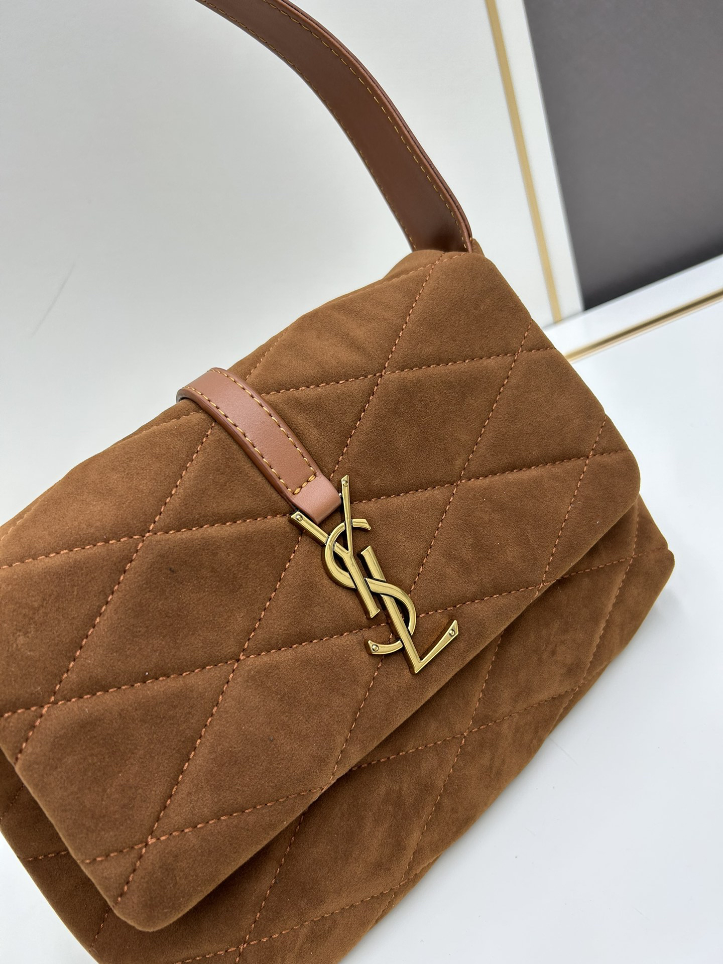 Saint Laurent YSL Frosted Underarm Bag