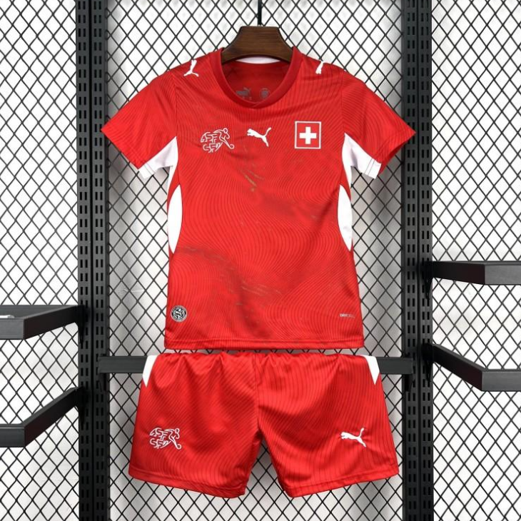 2026 Kids Switzerland World Cup Home Kit 16-28