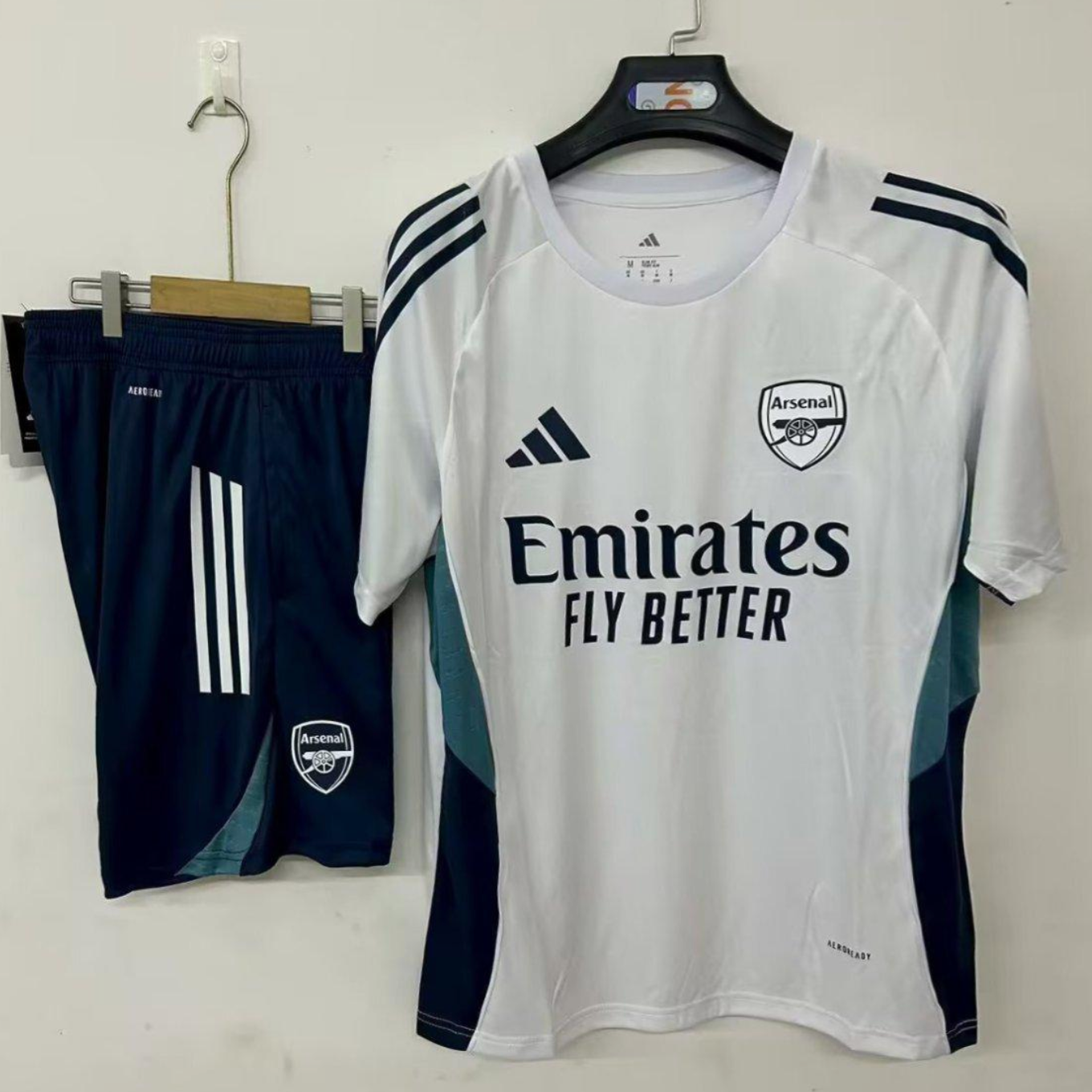 25/26 Arsenal Pre-Match Jersey White+ Shorts S-3XL