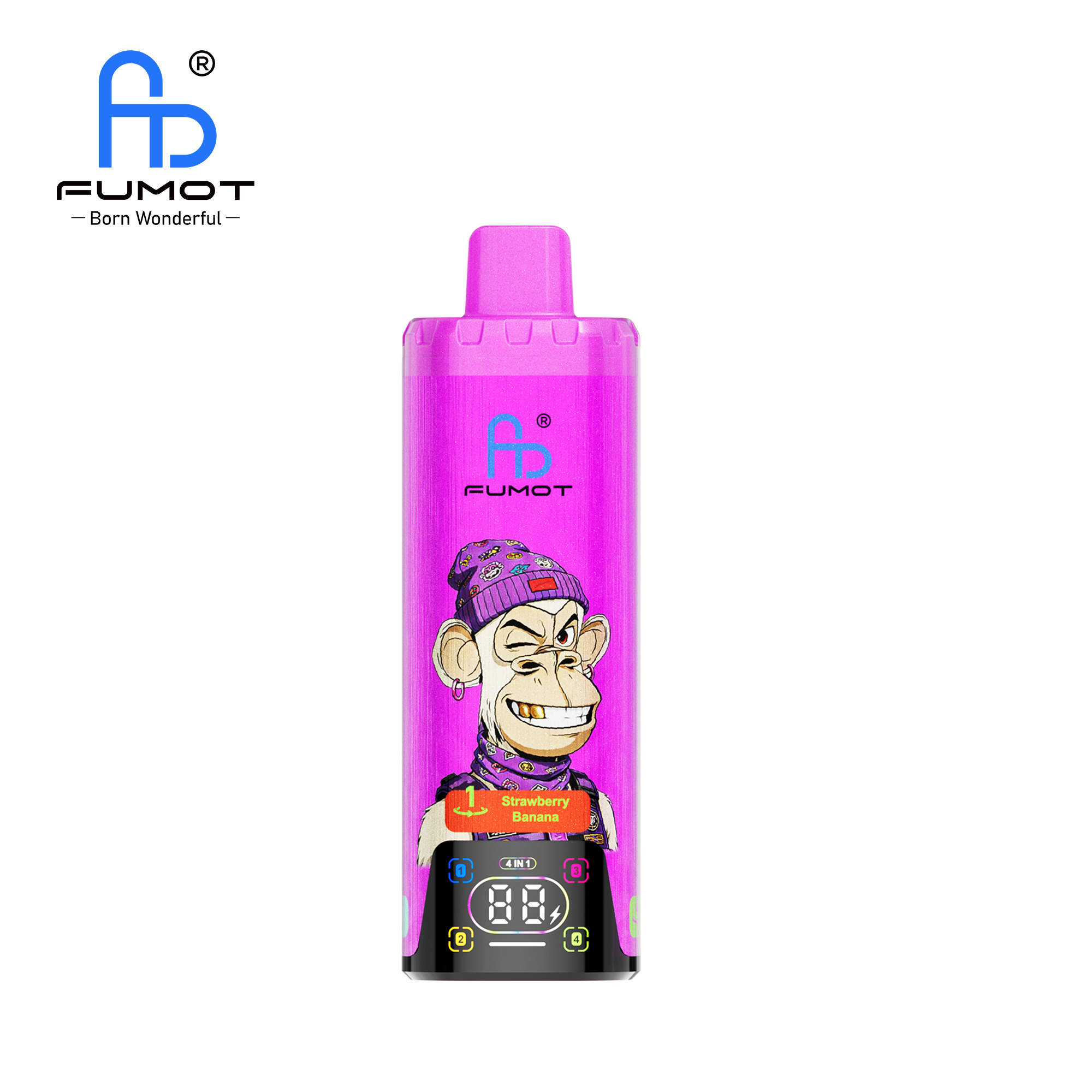 FUMOT 80K 4in1-Strawberry Banana&Strawberry Kiwi&Strawberry Watermelon&Strawberry Ice - Vaba Vaba