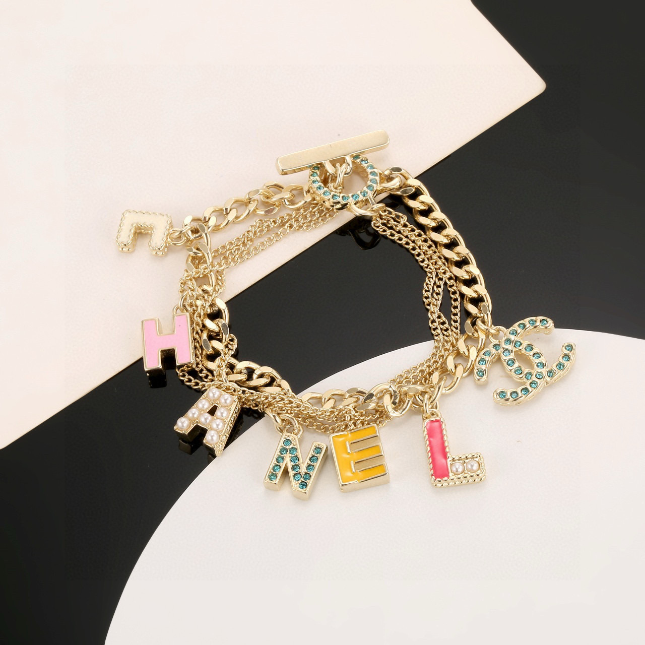 Chanel Multi-colored Charm Bracelet