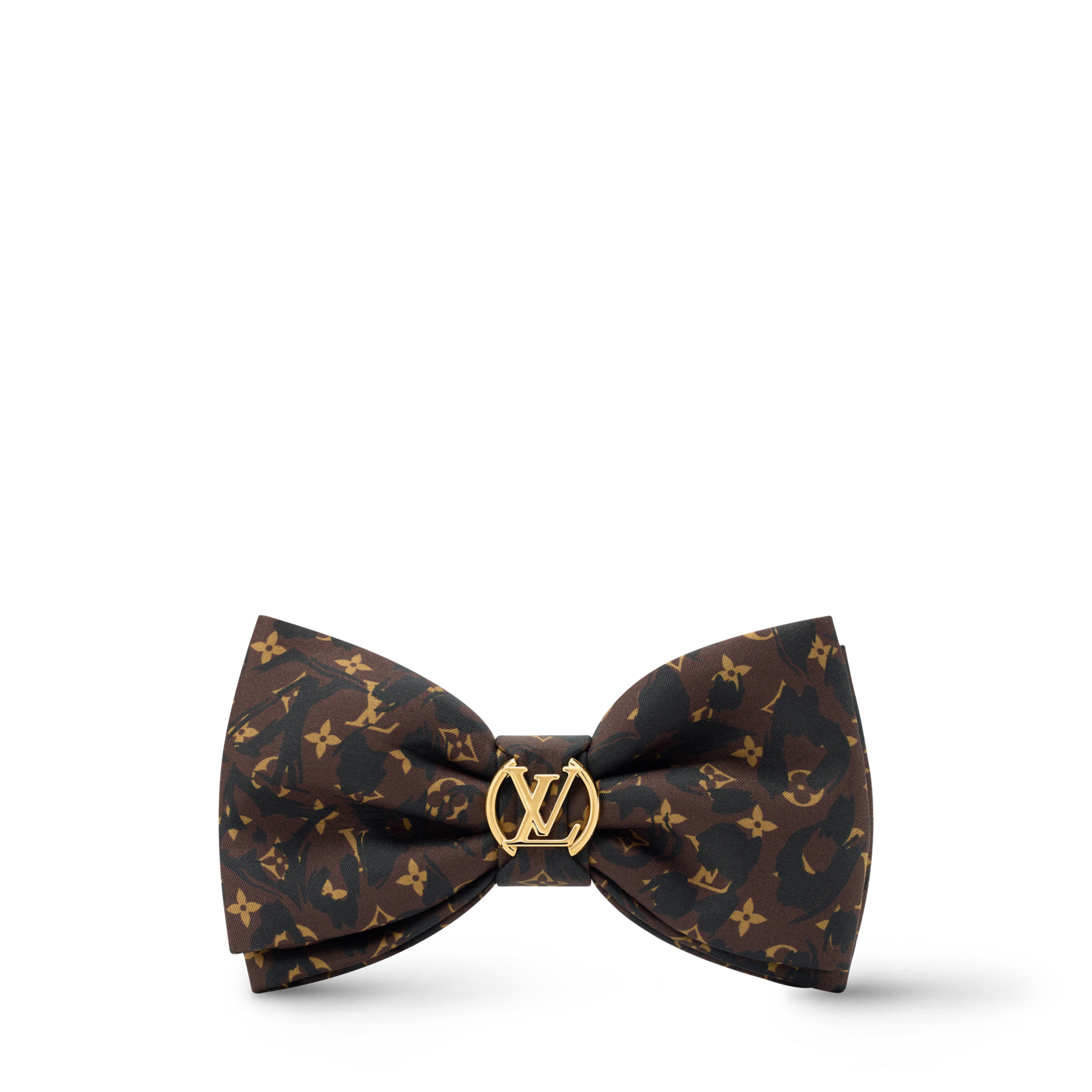 ヘアクリップ･LV サファリ リボン