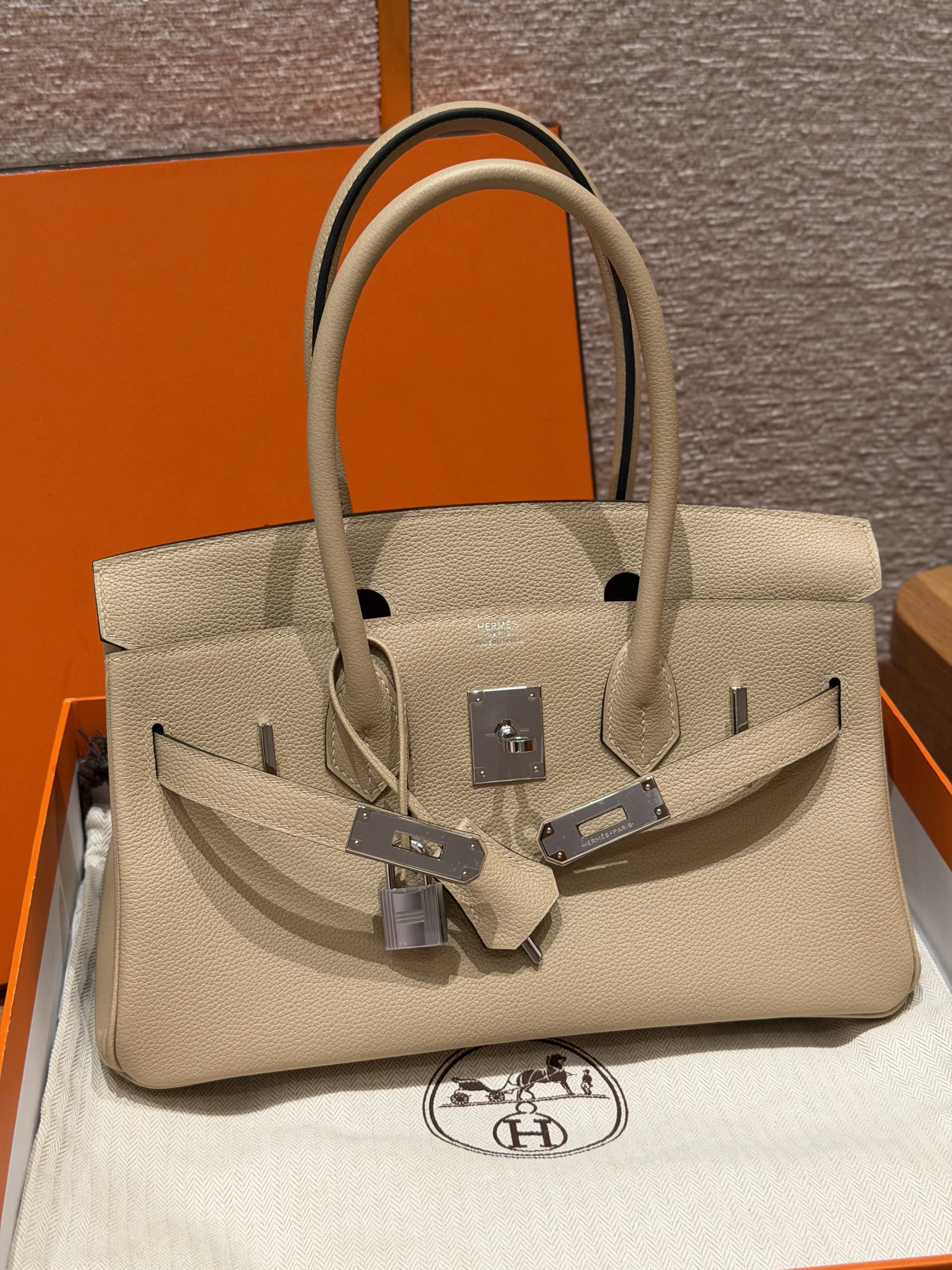 Hermes Trench Evercolor Shoulder Birkin 29