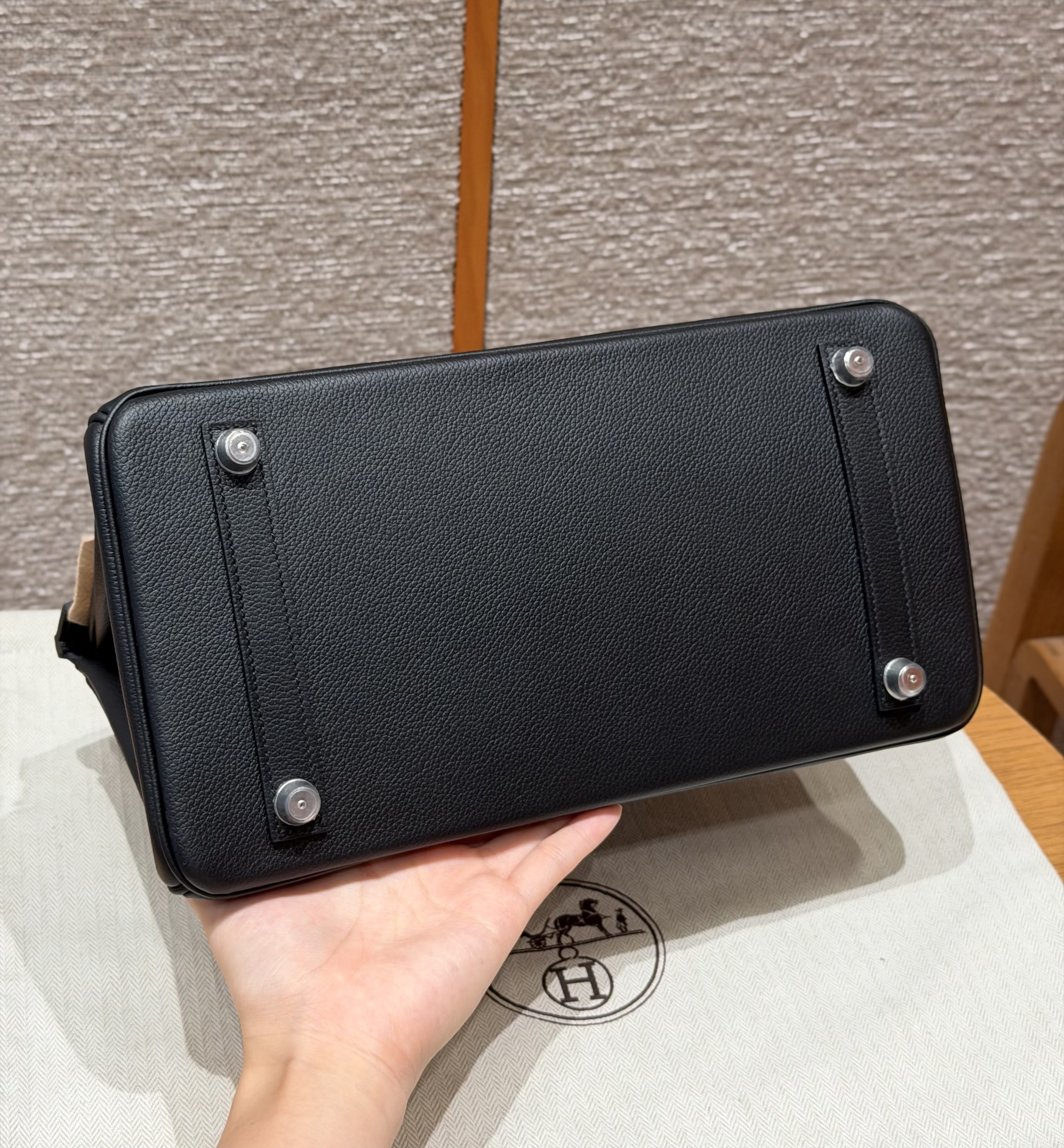 Hermes Black Evercolor Shoulder Birkin 29