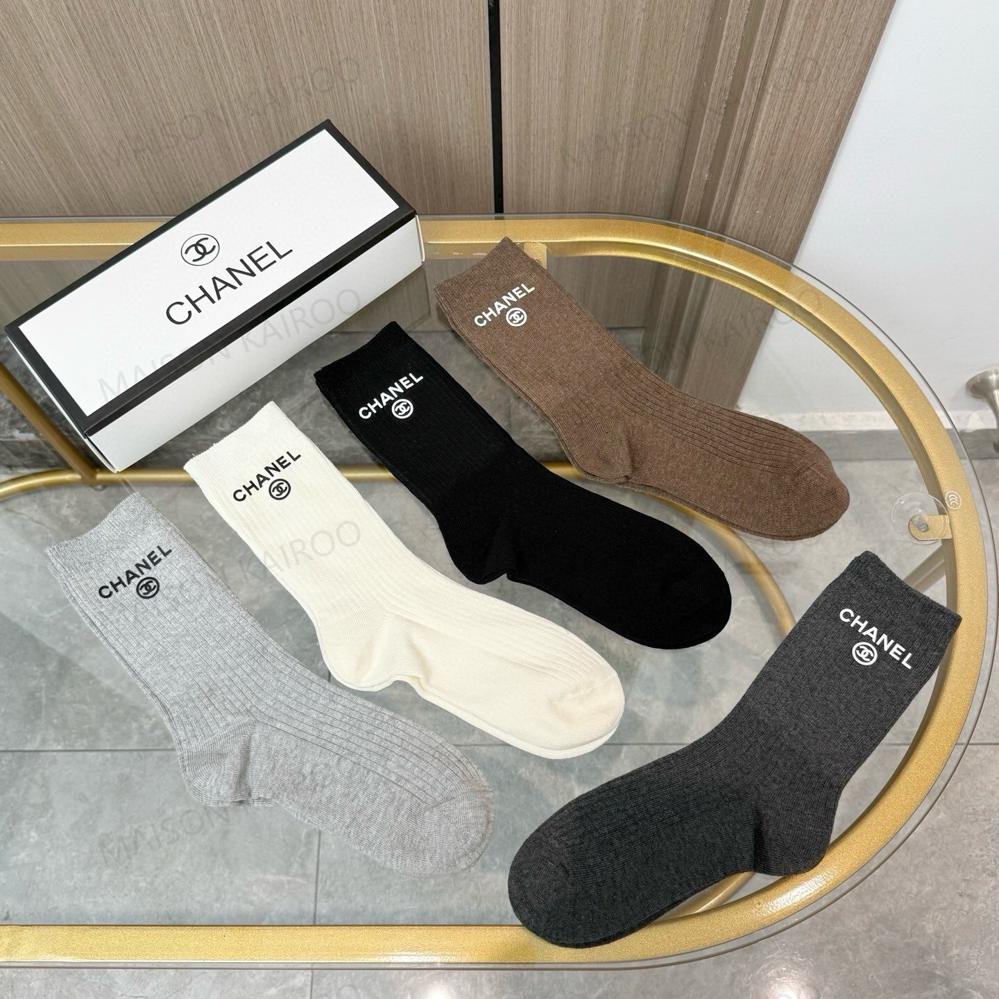 Chanel Socks 5-Pack - KAIROO