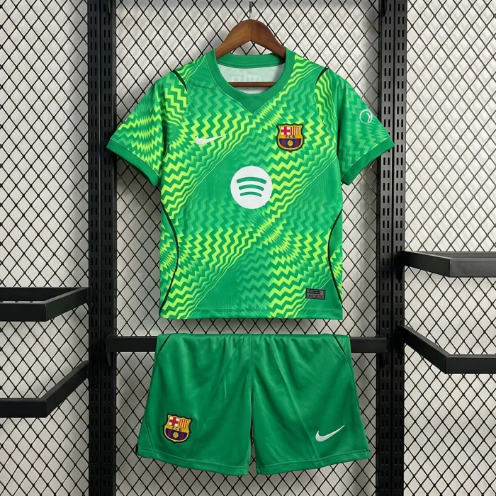 kids Barcelona Goalkeeper Jersey Suits 26/27