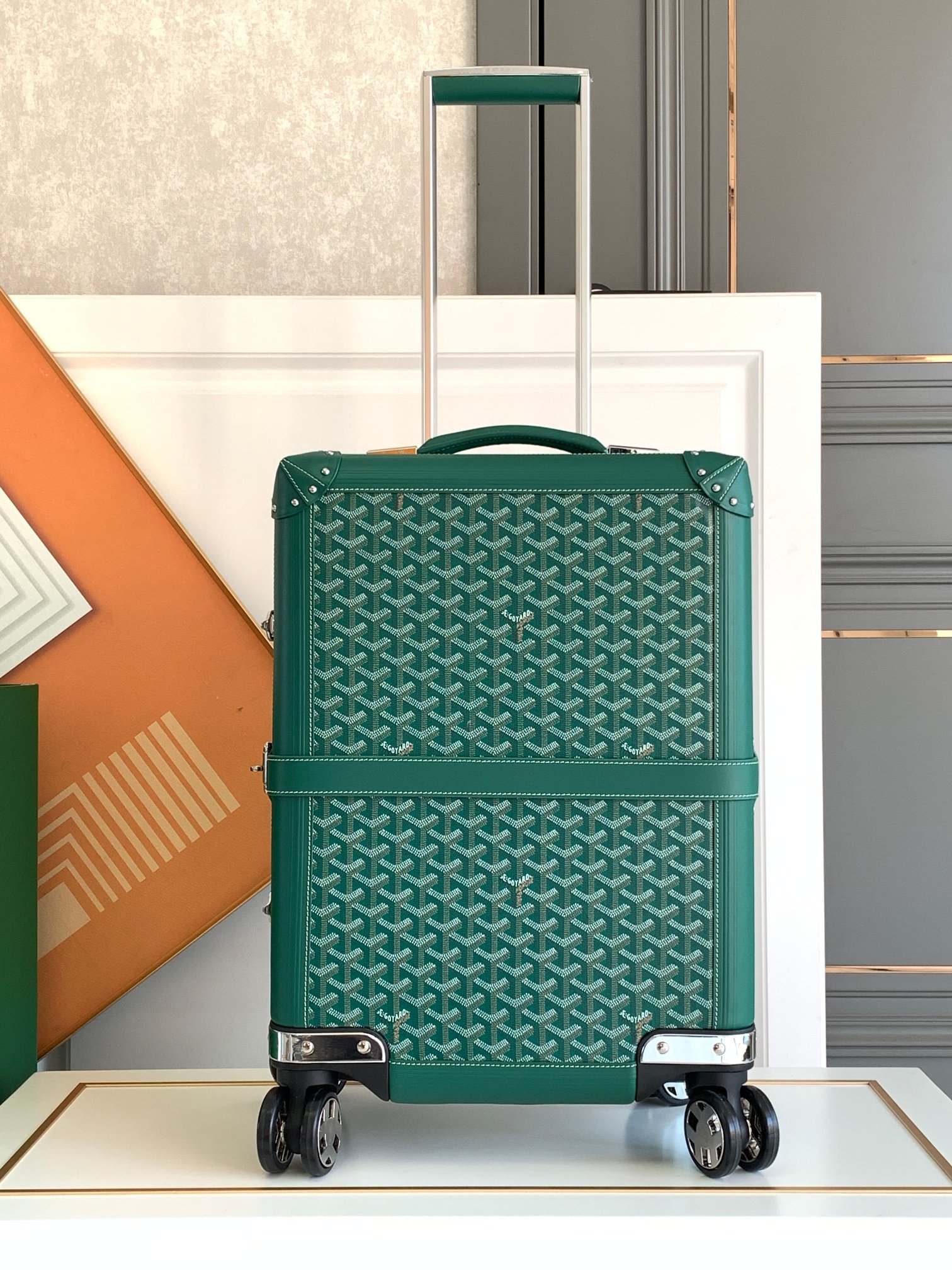 ‌Goyard‌ classic print trolley case