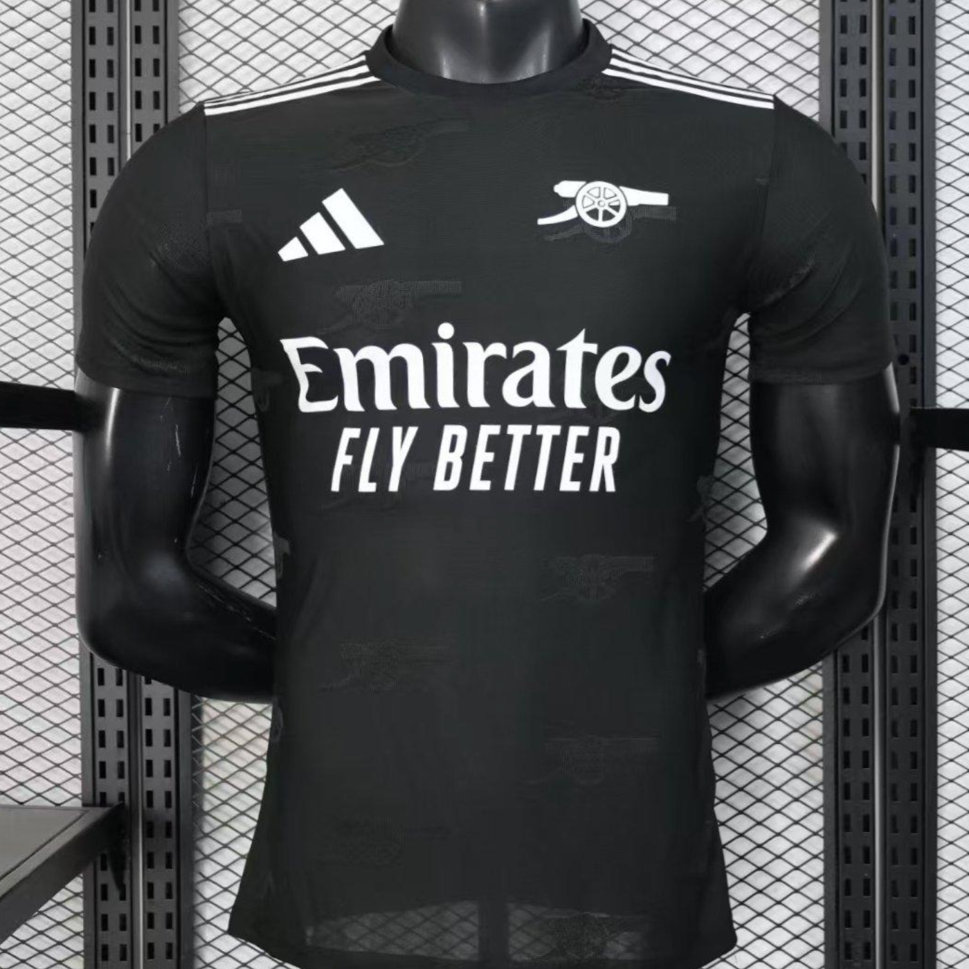 Player Version 25/26 Arsenal Black Pre-Match Jersey S-XXL