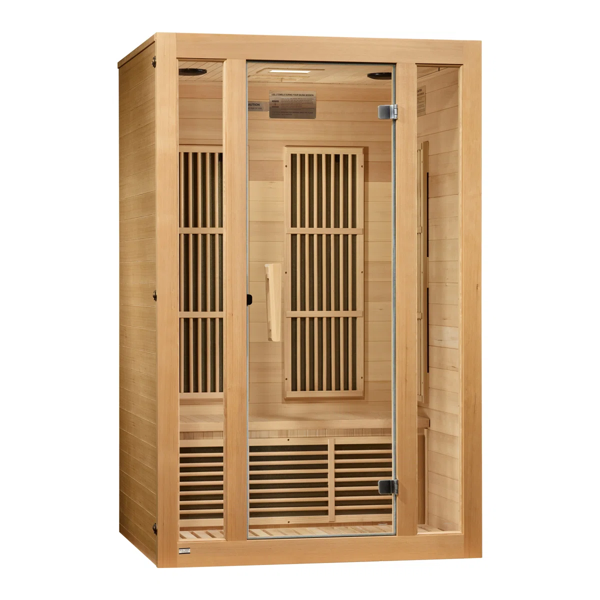 Dynamic Infrared Maxxus 2 - Man Indoor Bluetooth Compatible Hemlock Far Infrared Sauna