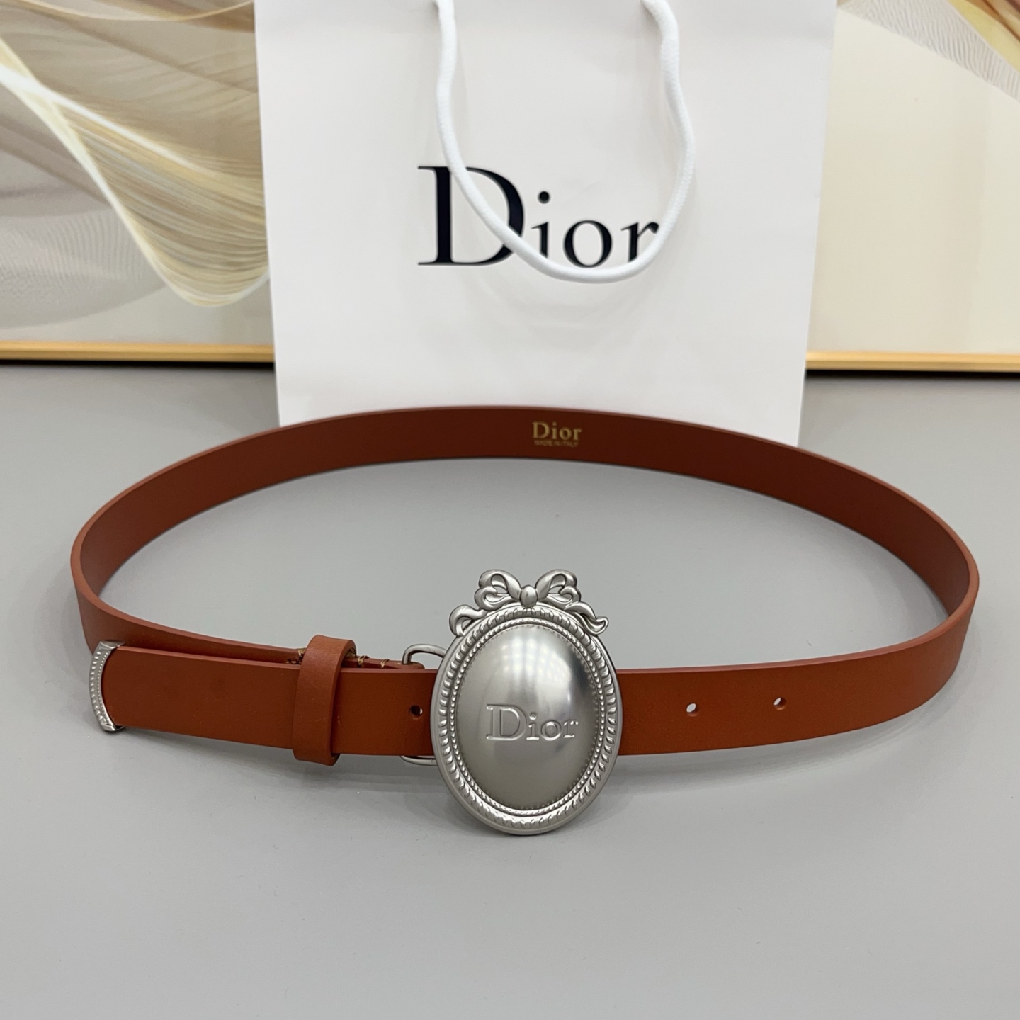 Dior 2026 New Leather Belt 2.5cm