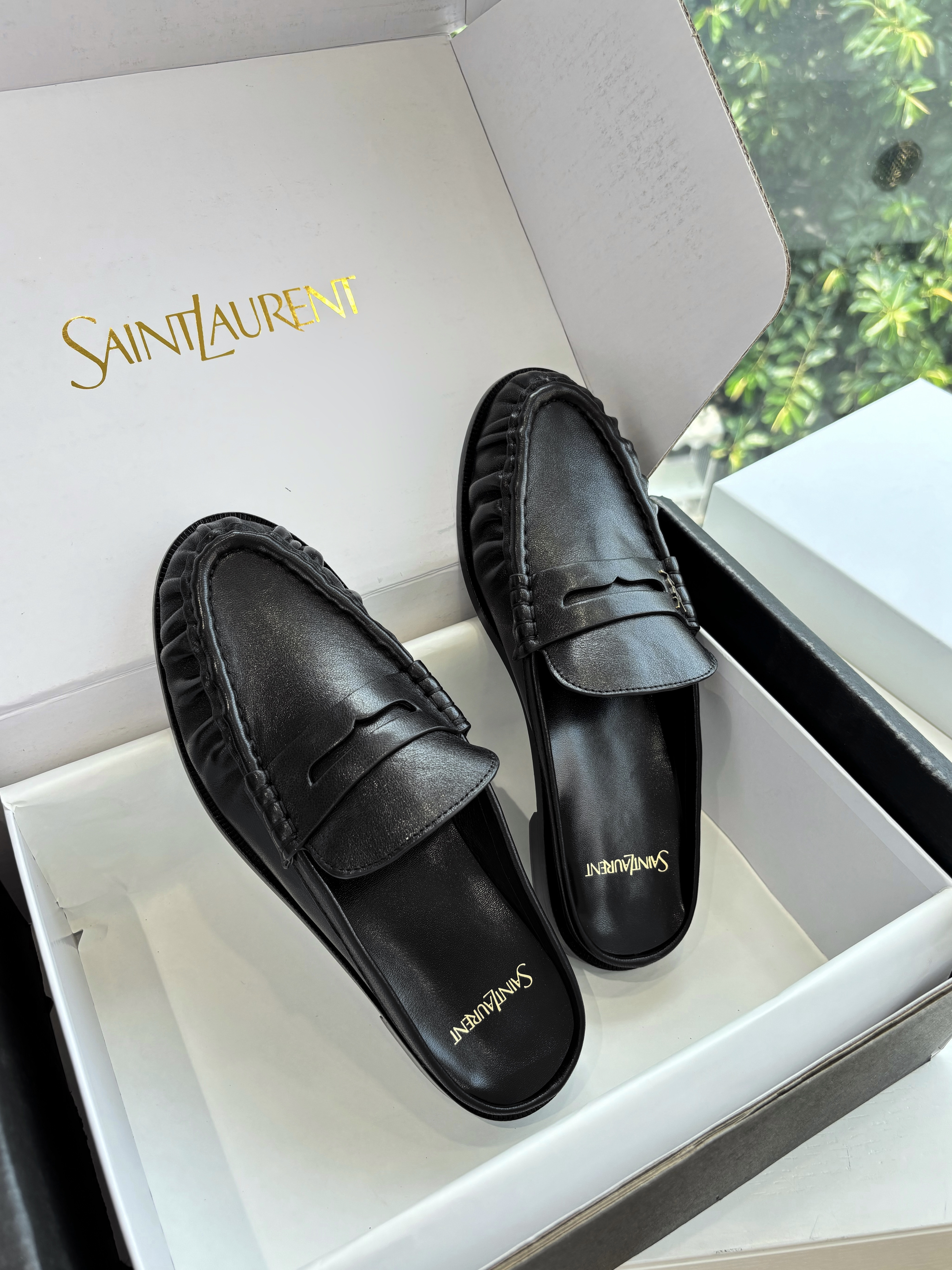Saint Laurent Le Loafer Flat Mule
