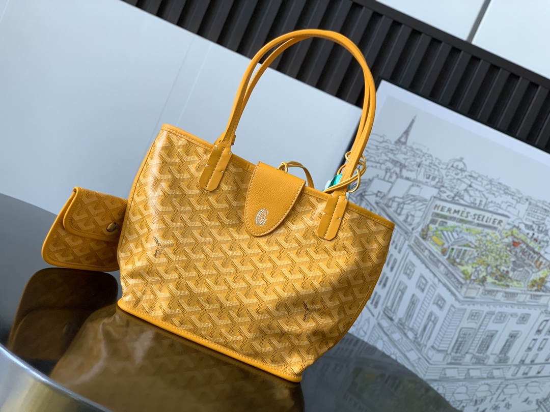 Goyard Anjou Mini Reversible Bag in Yellow