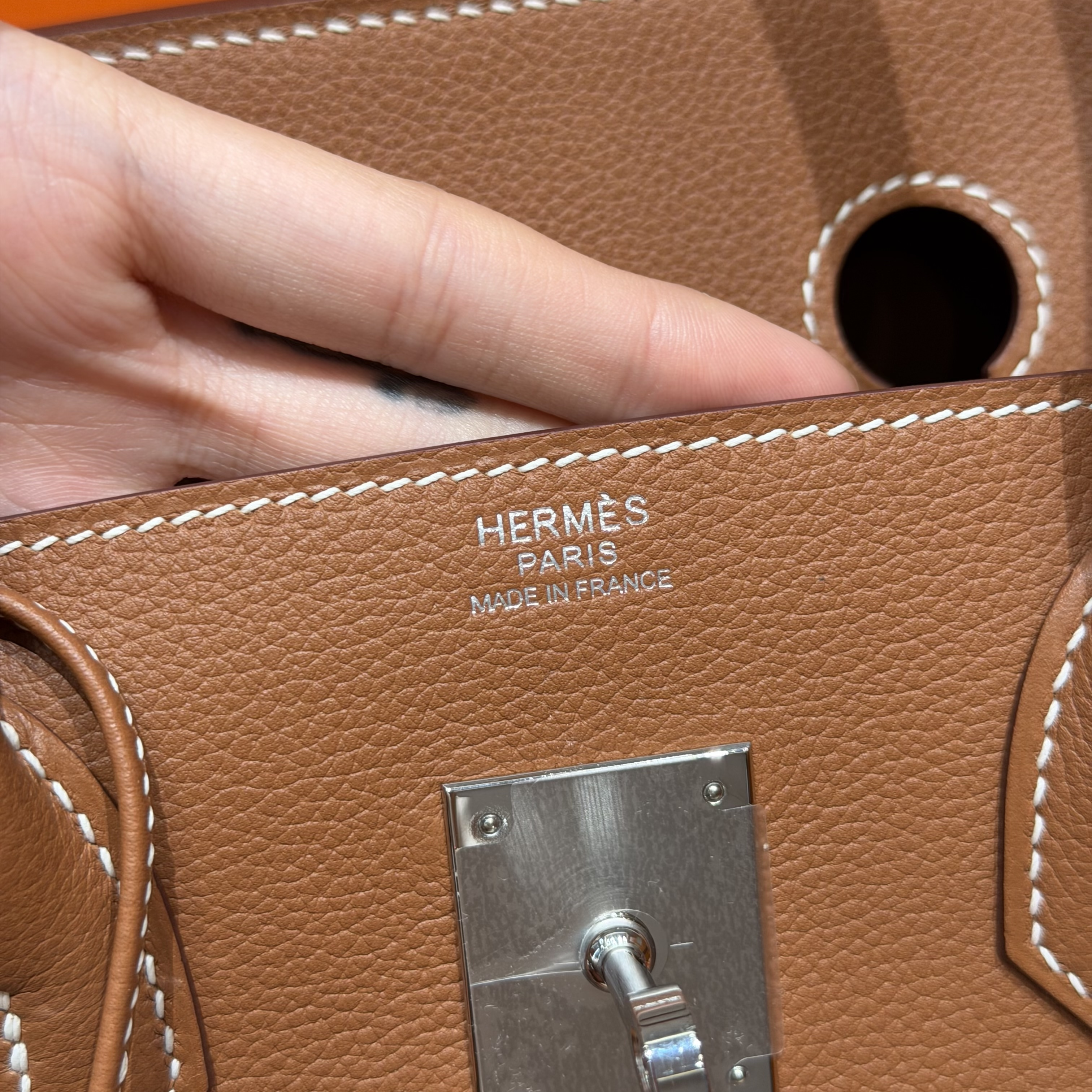 Hermes Gold Evercolor Shoulder Birkin 29