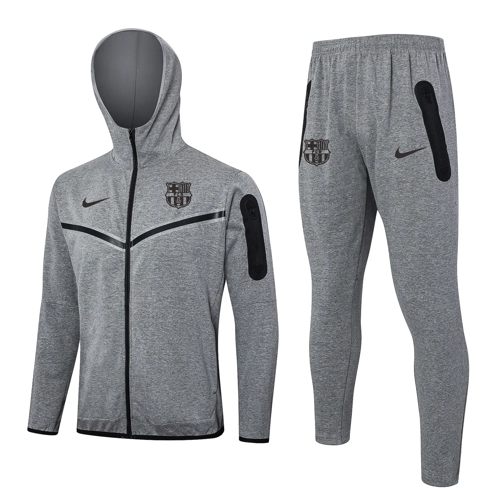2425 Barcelona full zipper hoodie Training suit F578