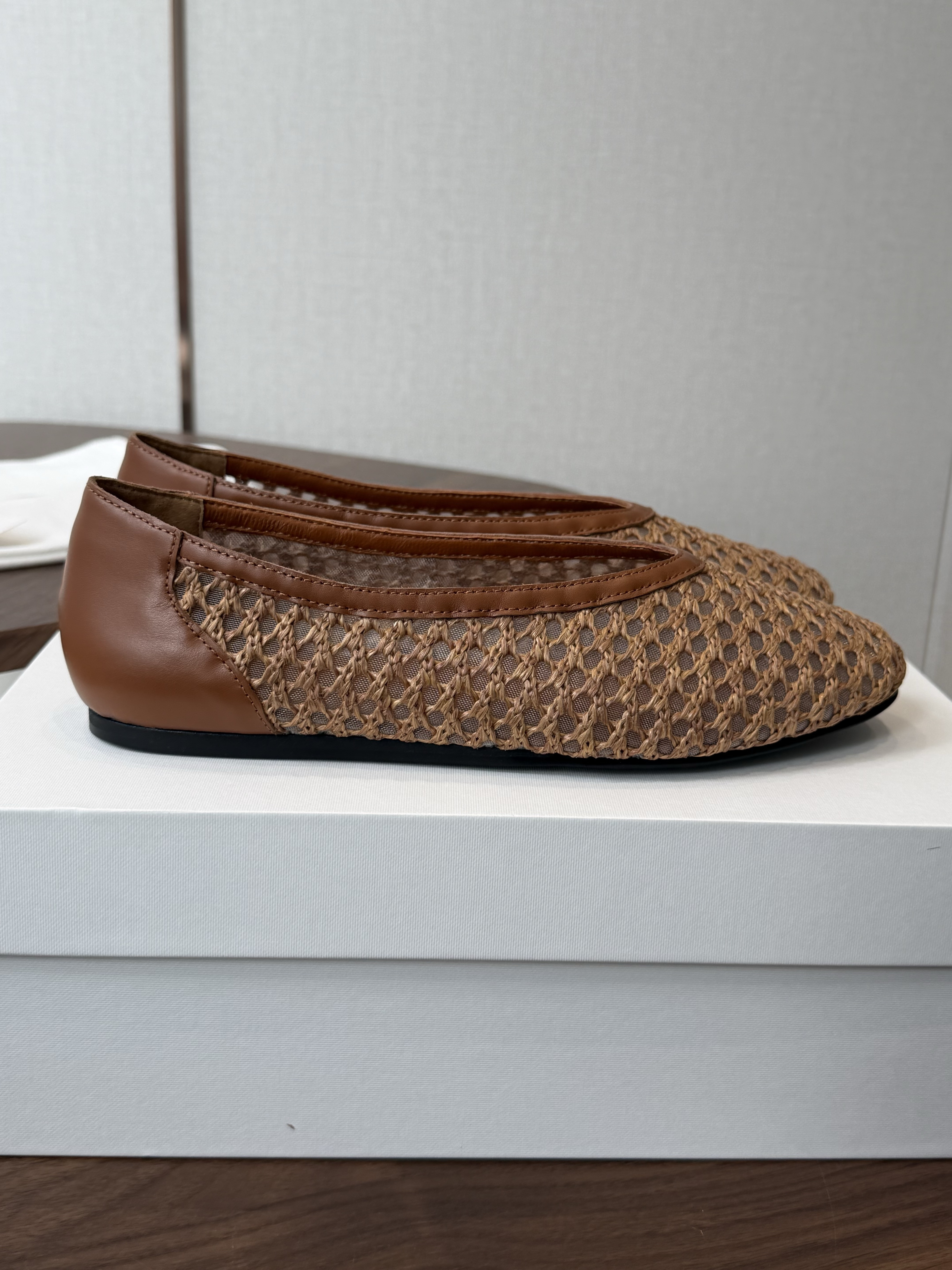 The Row Mesh ballet flats
