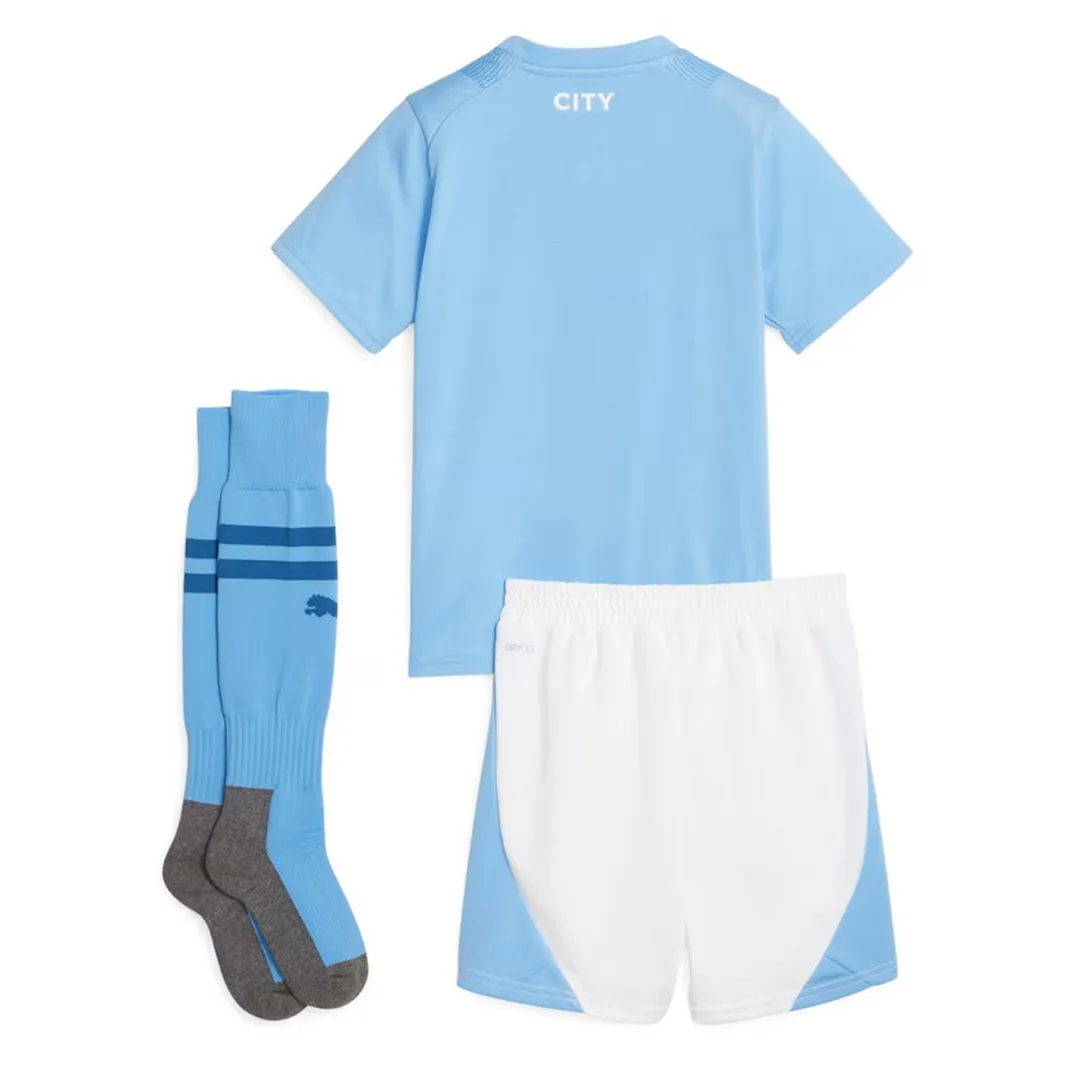 2023/24 Kids Manchester City Home Kit(Jersey+Short+Socks)