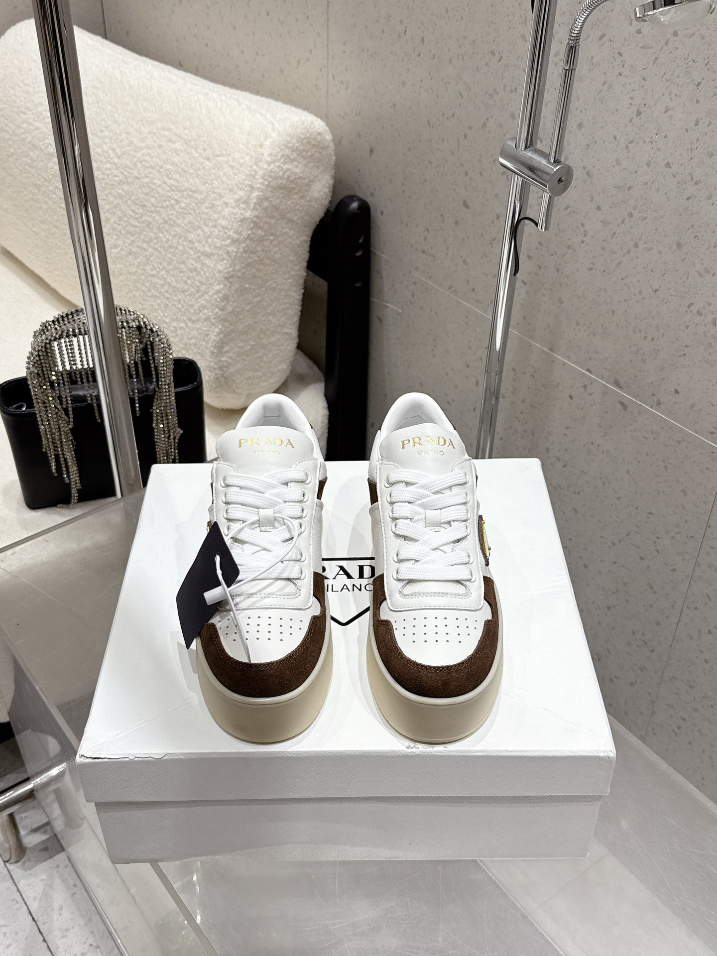 Women's Prada Downtown Bold Sneaker