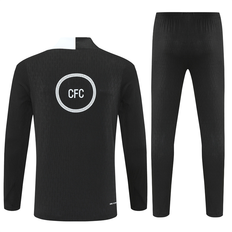 Adult / Kids Chlelsea 25/26 Half Zipper Training Suit Black